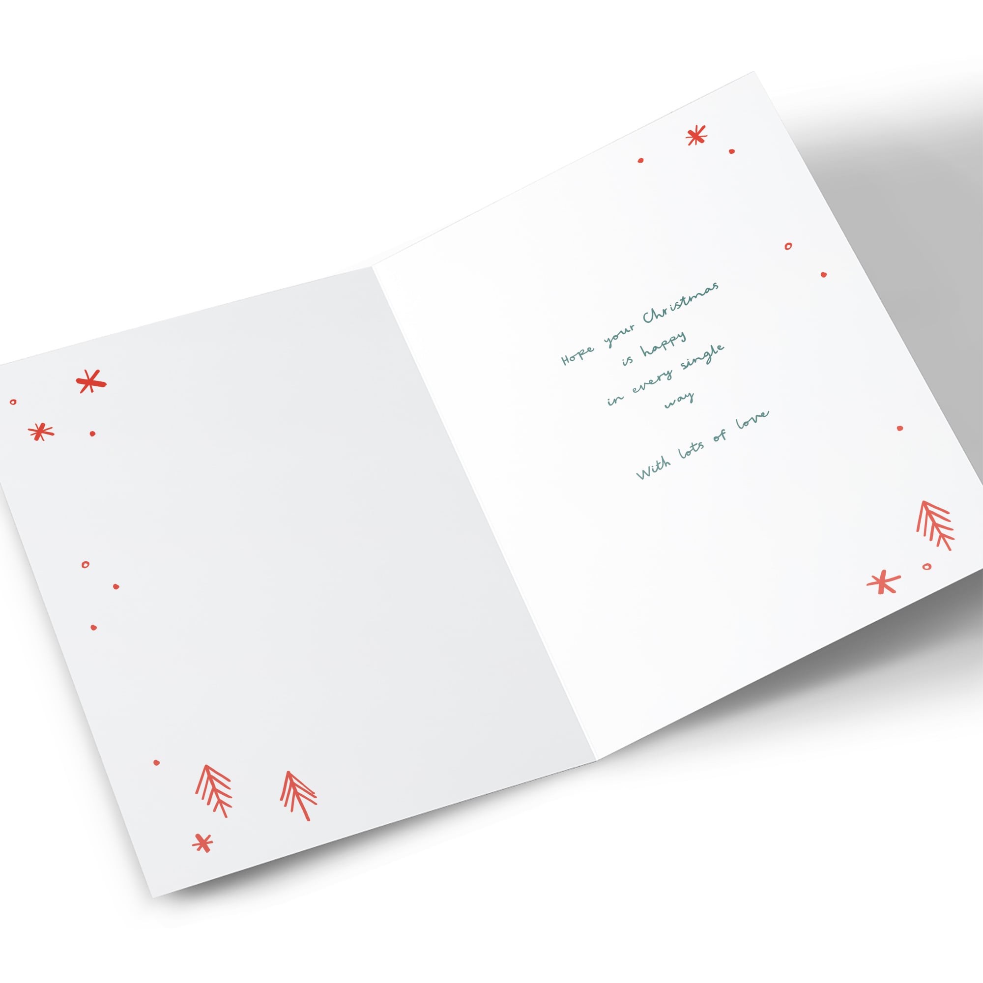 Christmas Card - Cute Snowman With Present, Grandpa