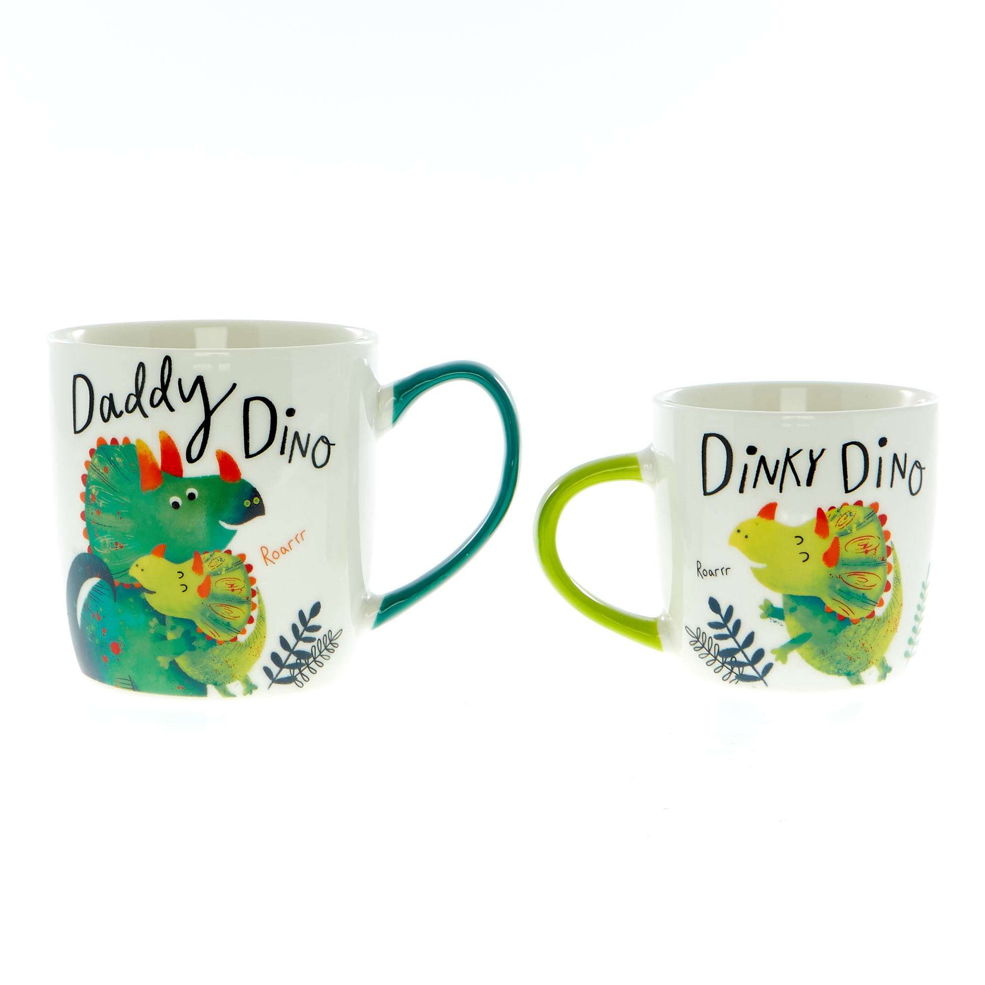 Green Dino Daddy & Me Twin Mug Set