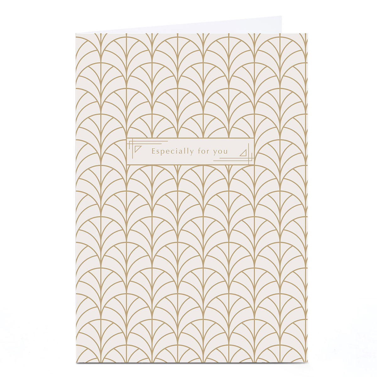 Personalised Birthday Card - Gold pattern
