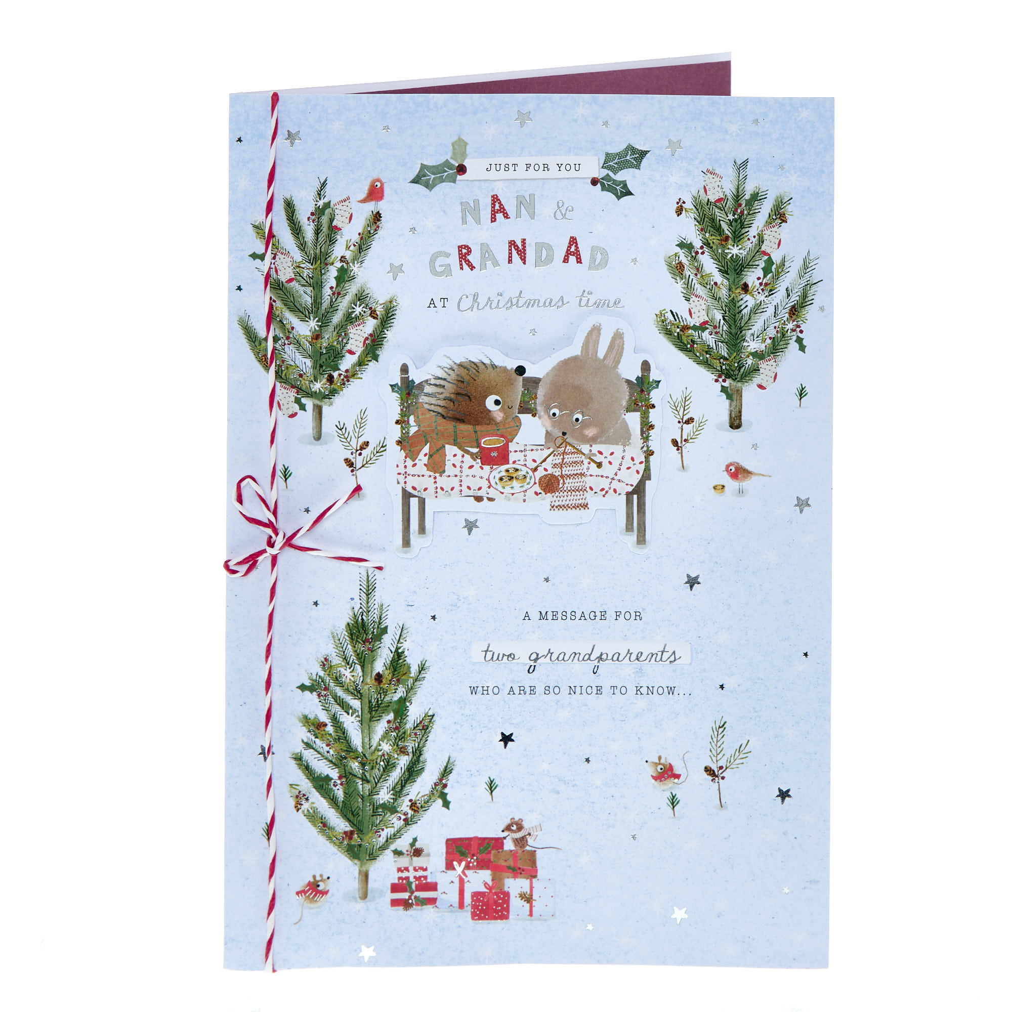 Nan & Grandad Woodland Creatures Christmas Card