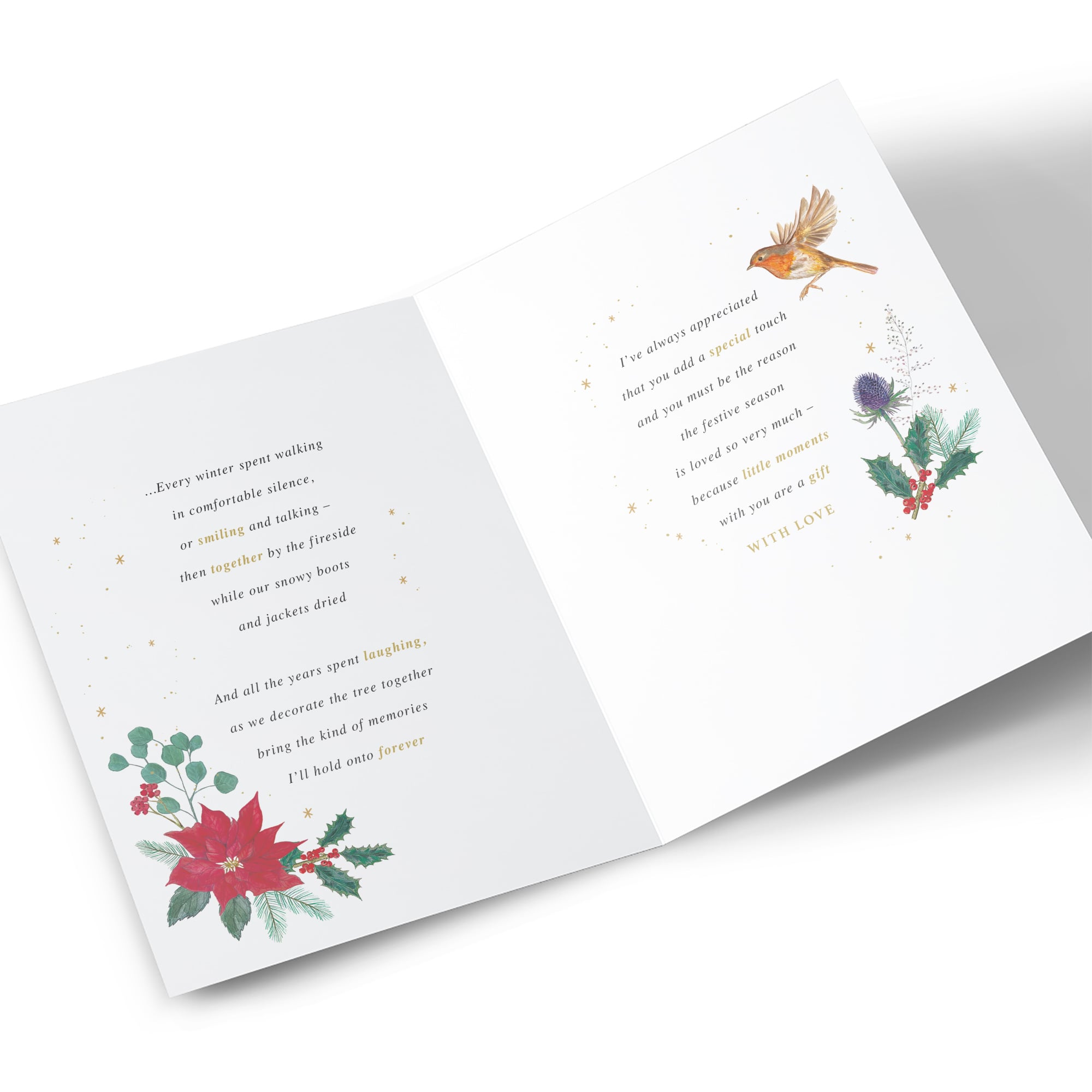 Christmas Card - Mum Little Moments With You Are A Gift