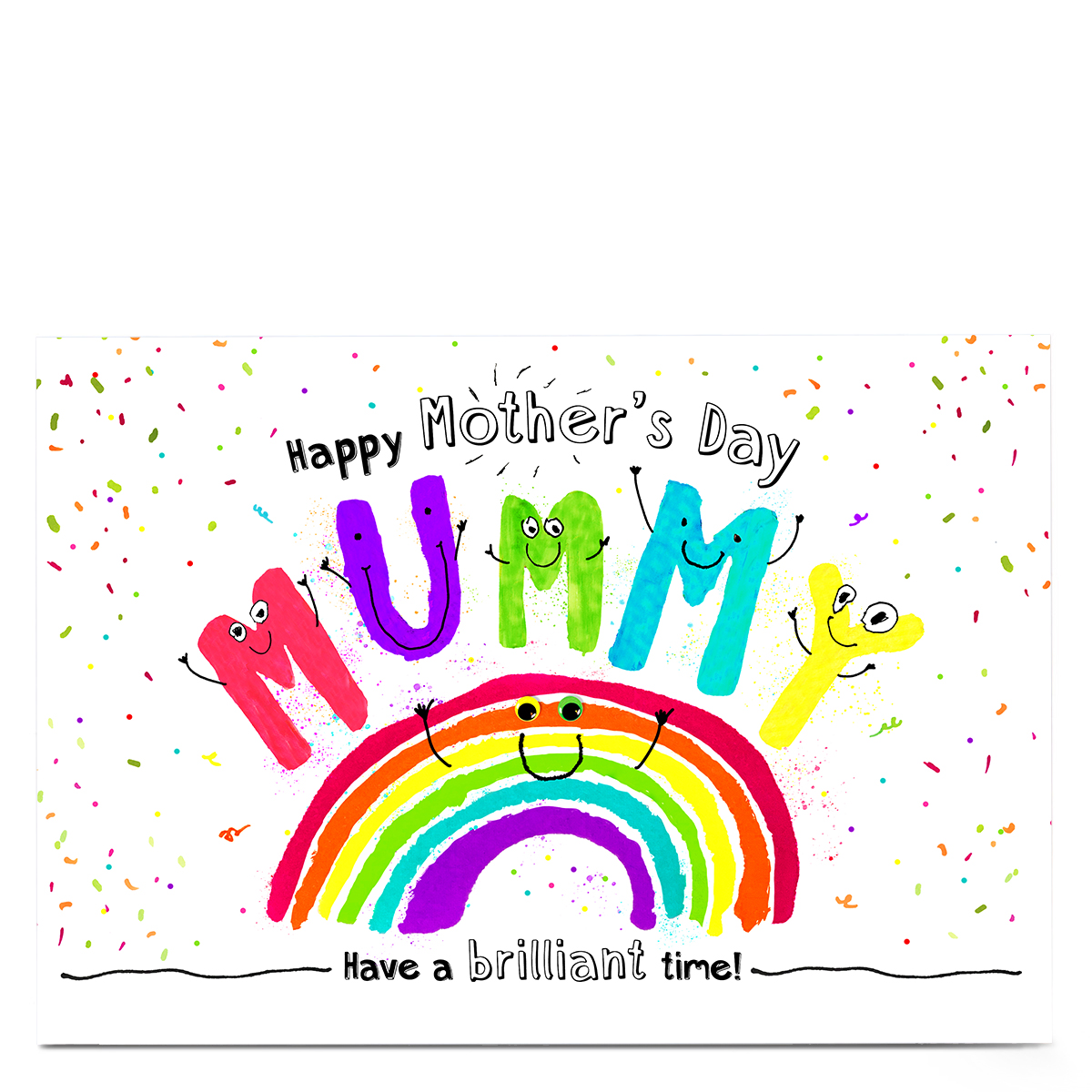 Personalised Mother's Day Card - Mummy Rainbow