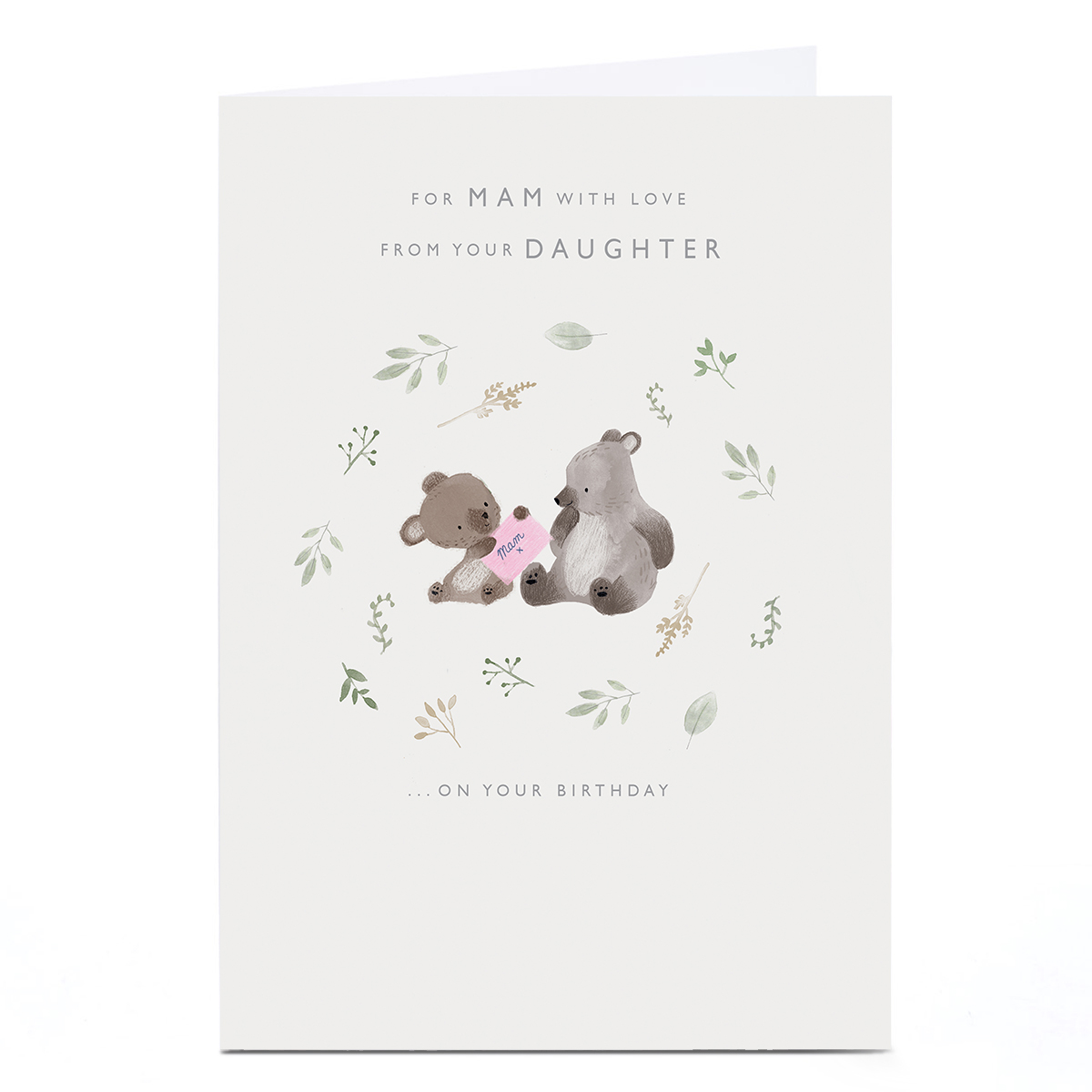Birthday Card - For Mam With Love From Your Daughter Koalas