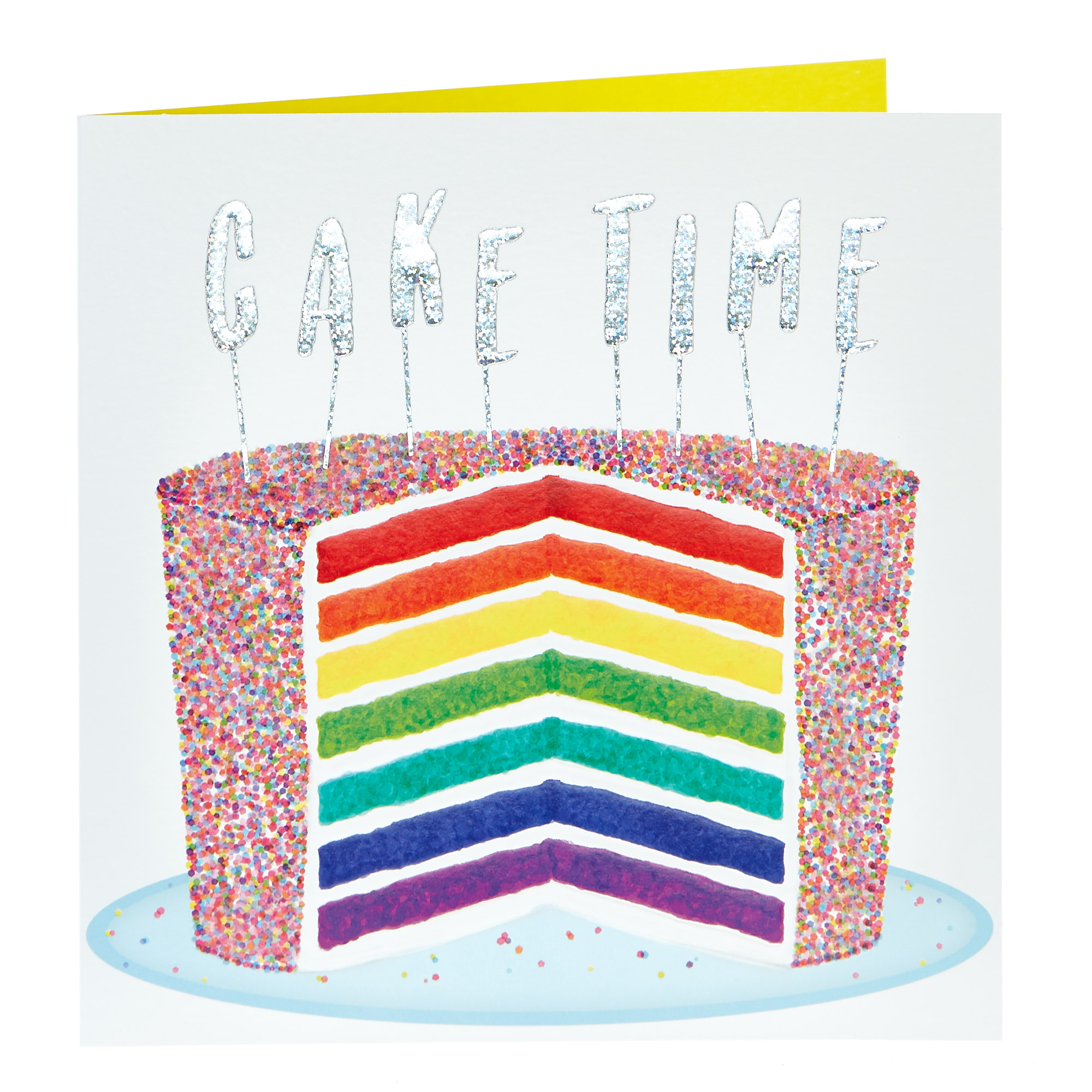 Birthday Card - Rainbow Cake Time
