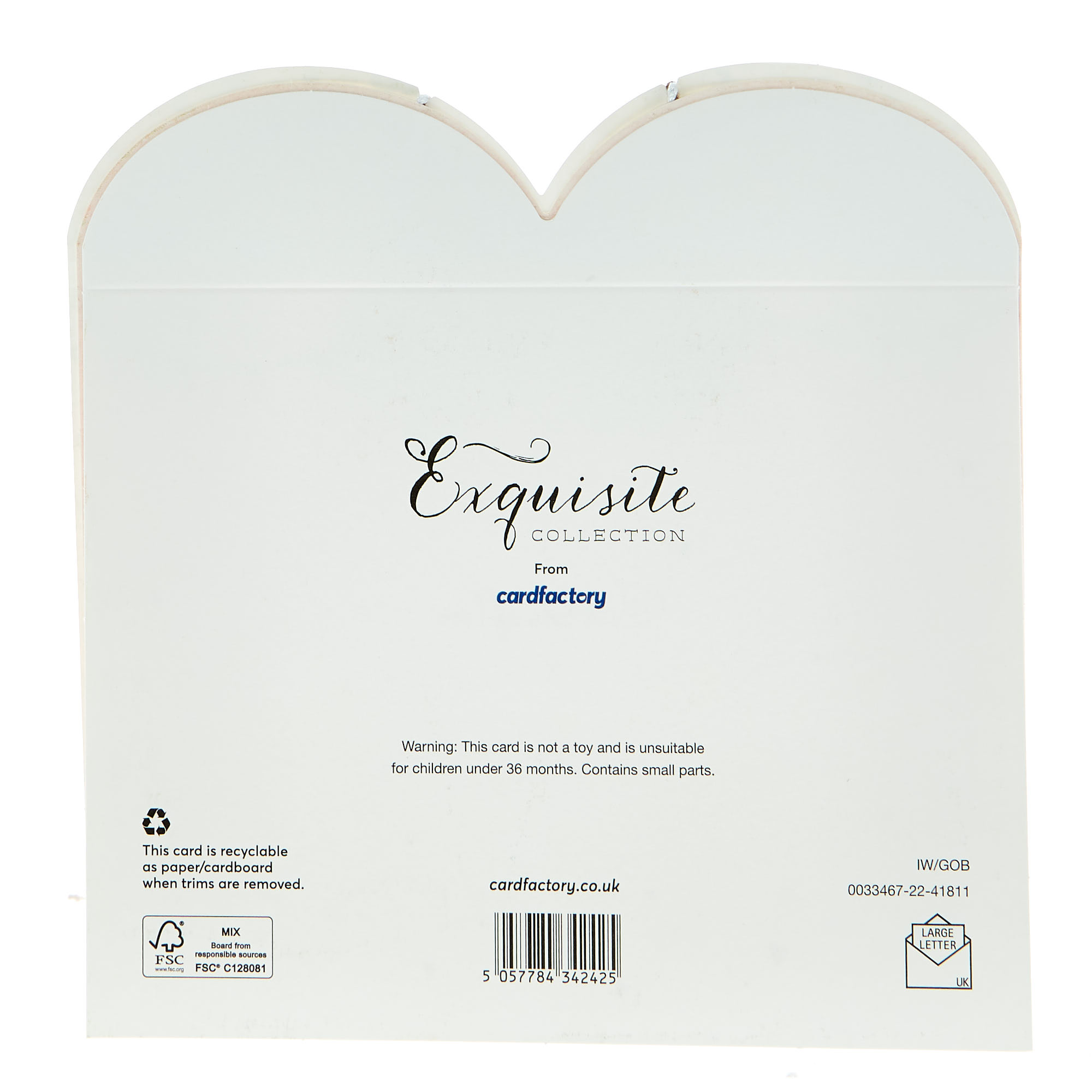 Exquisite Collection Anniversary Card - Daughter & Son In Law