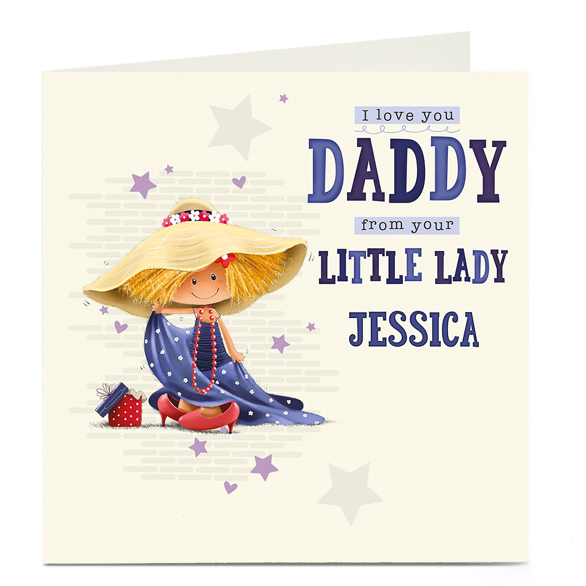 Personalised Card - From Your Little Lady