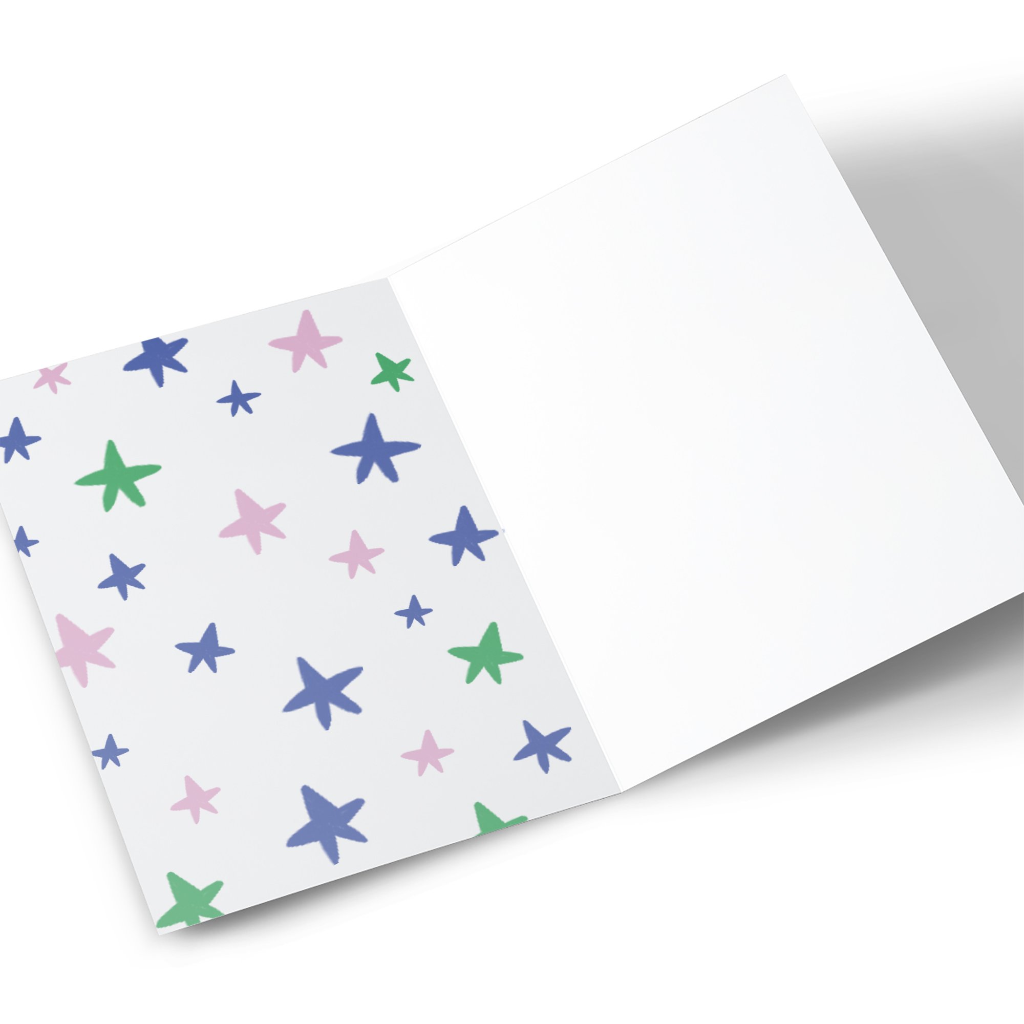 8th Birthday Card - Colourful Stars