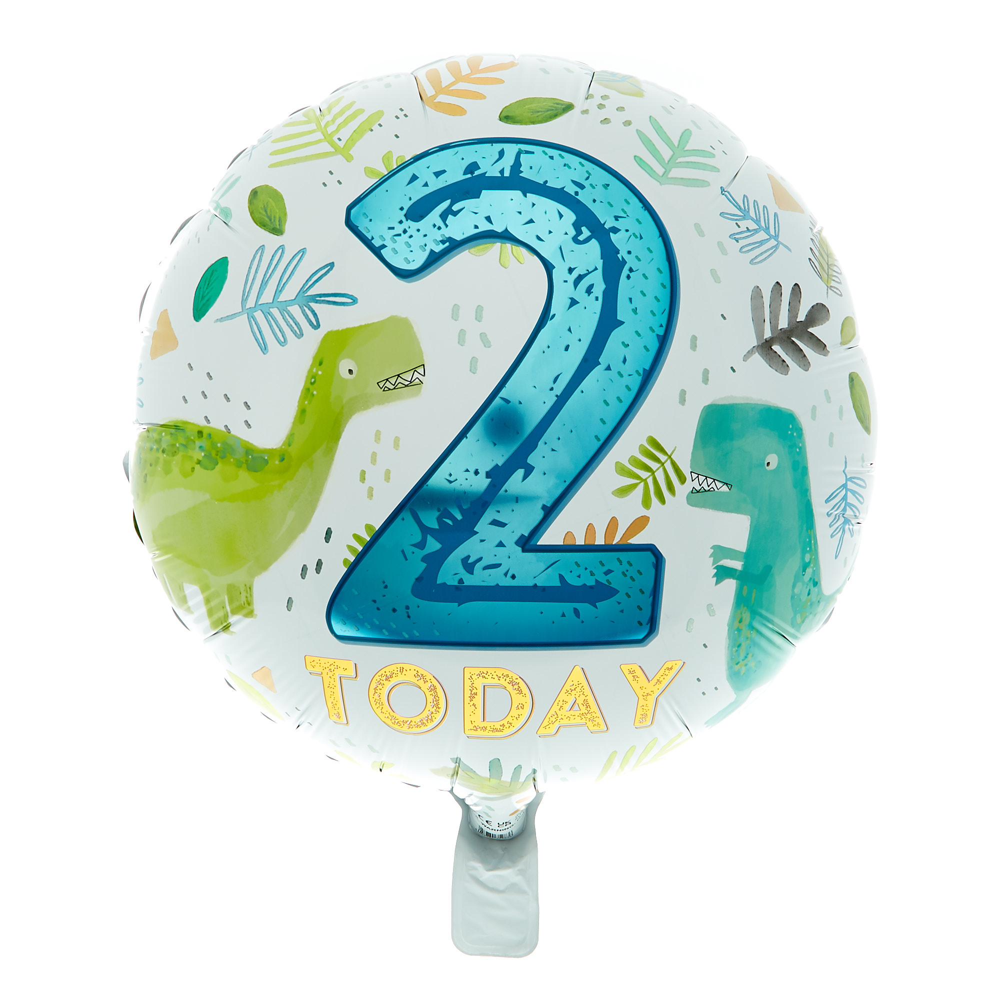 18-Inch 2 Today Dinosaur Foil Helium Balloon