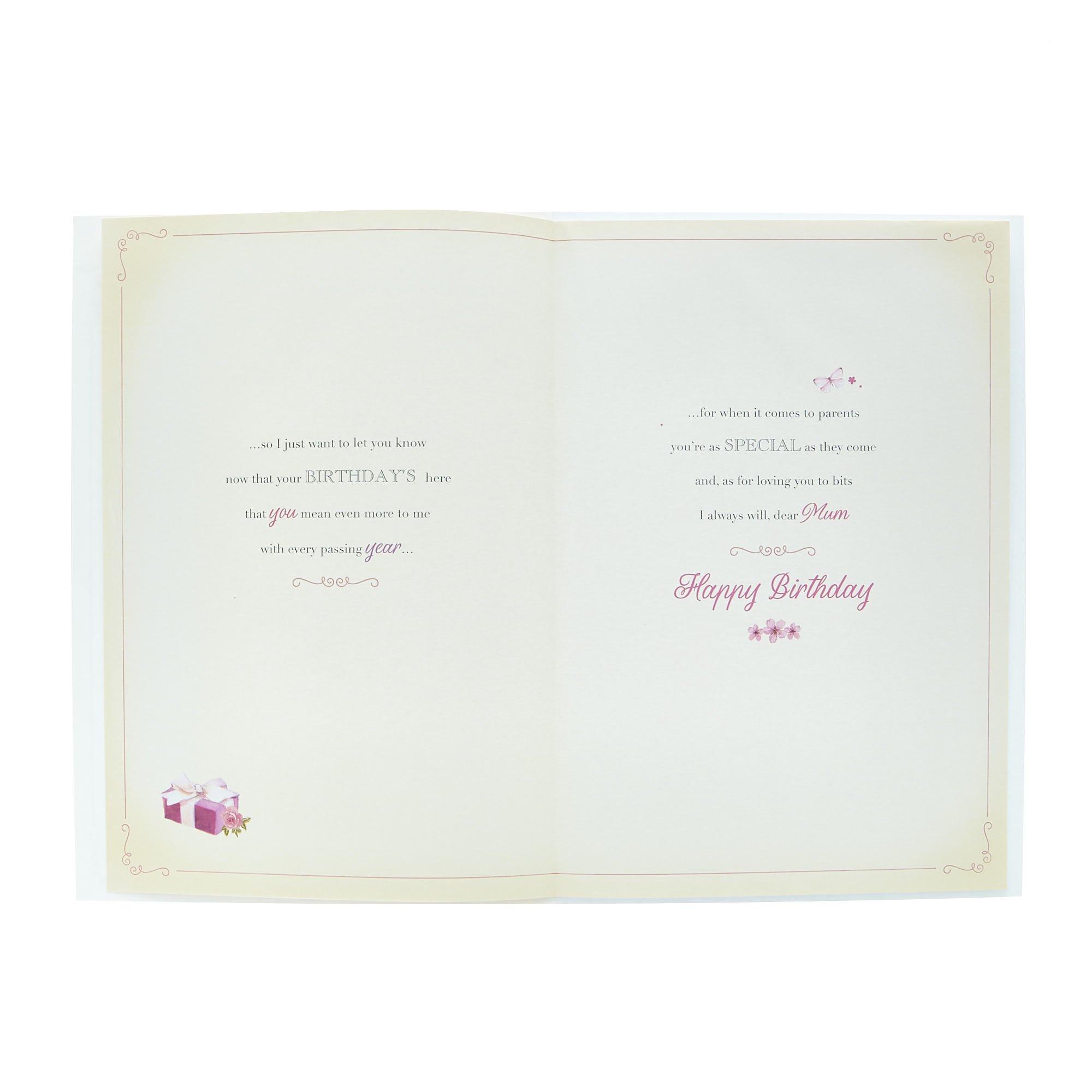 Birthday Card - Mum Pink Balloons
