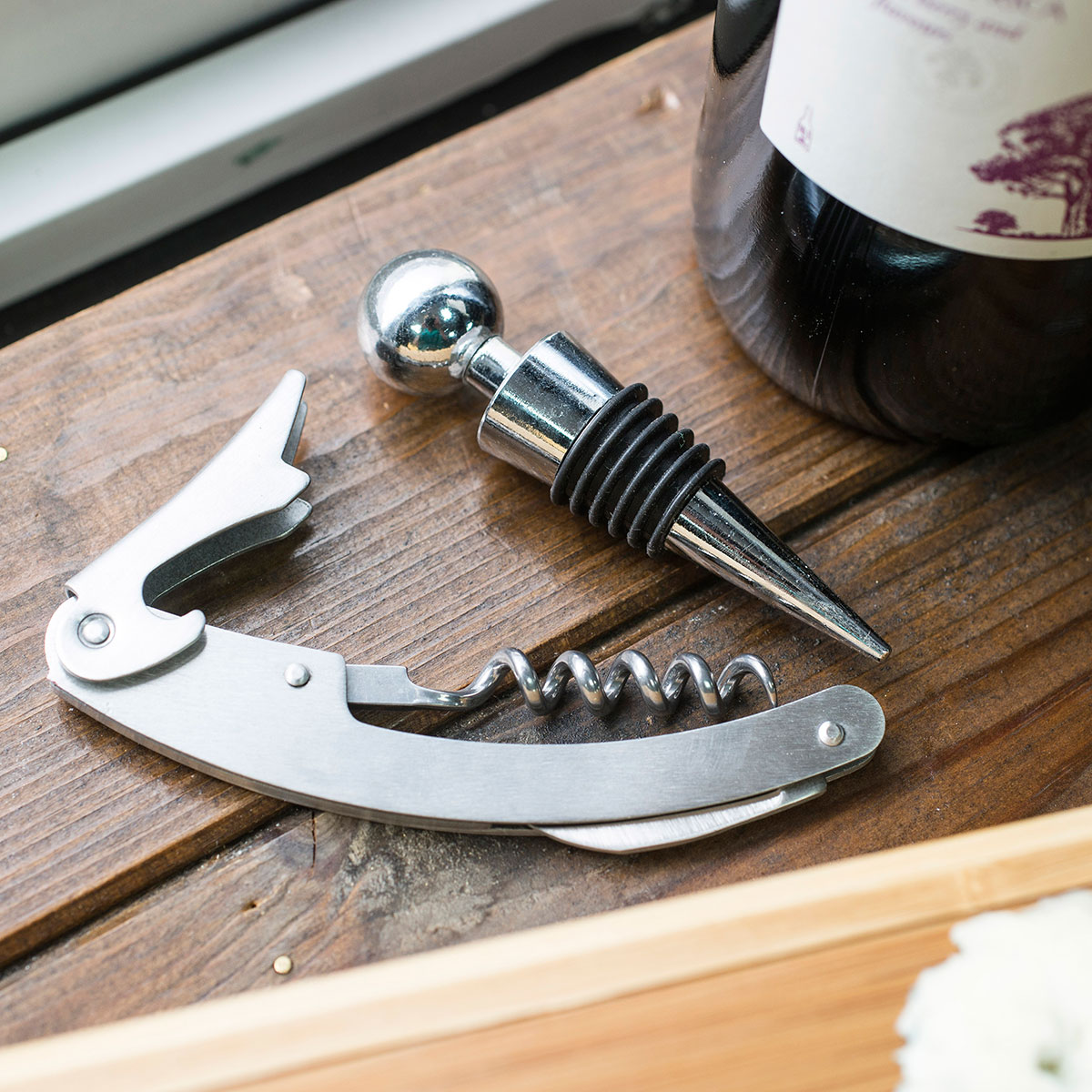 Bamboo Wine & Cheese Set