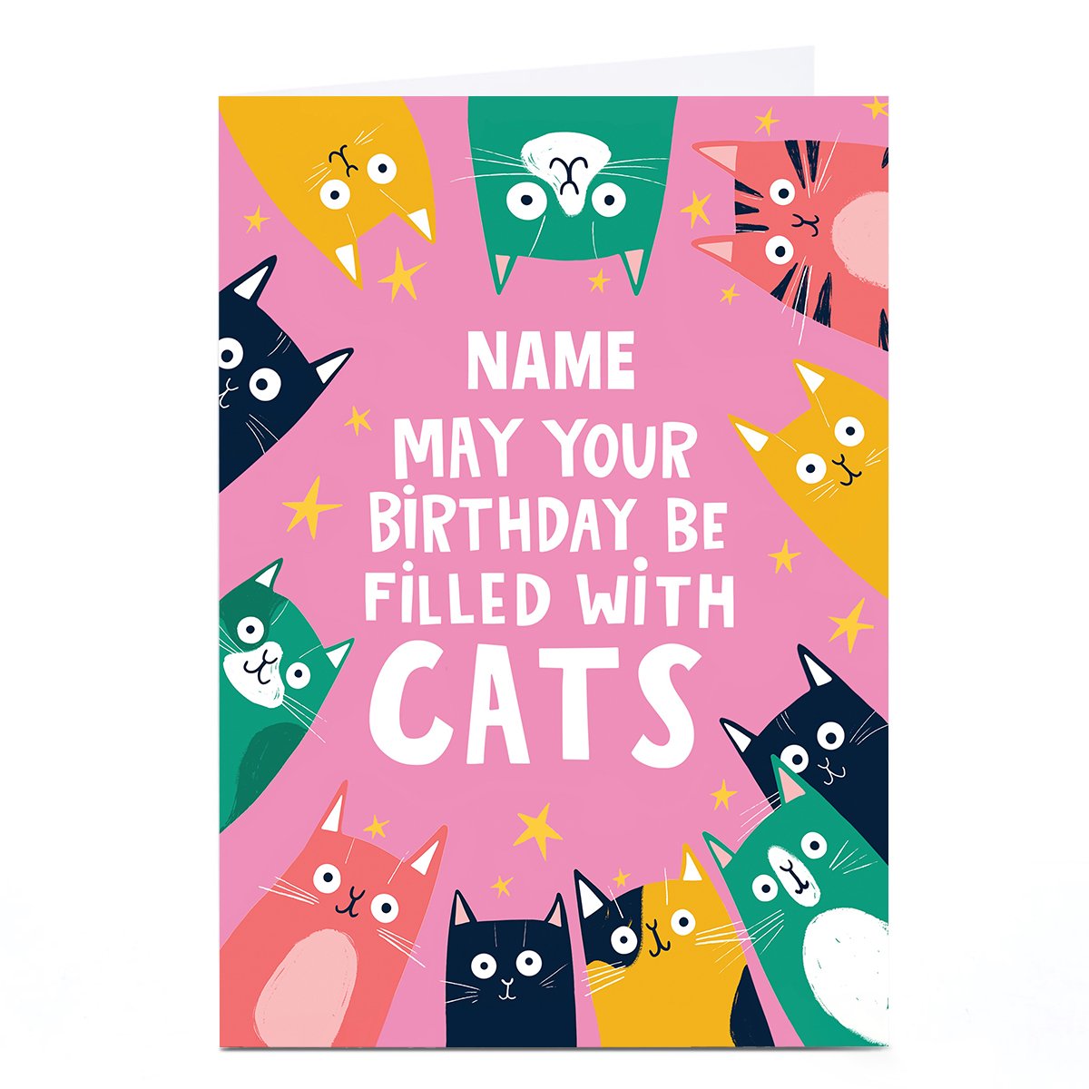 Personalised Birthday Card - Filled With Cats