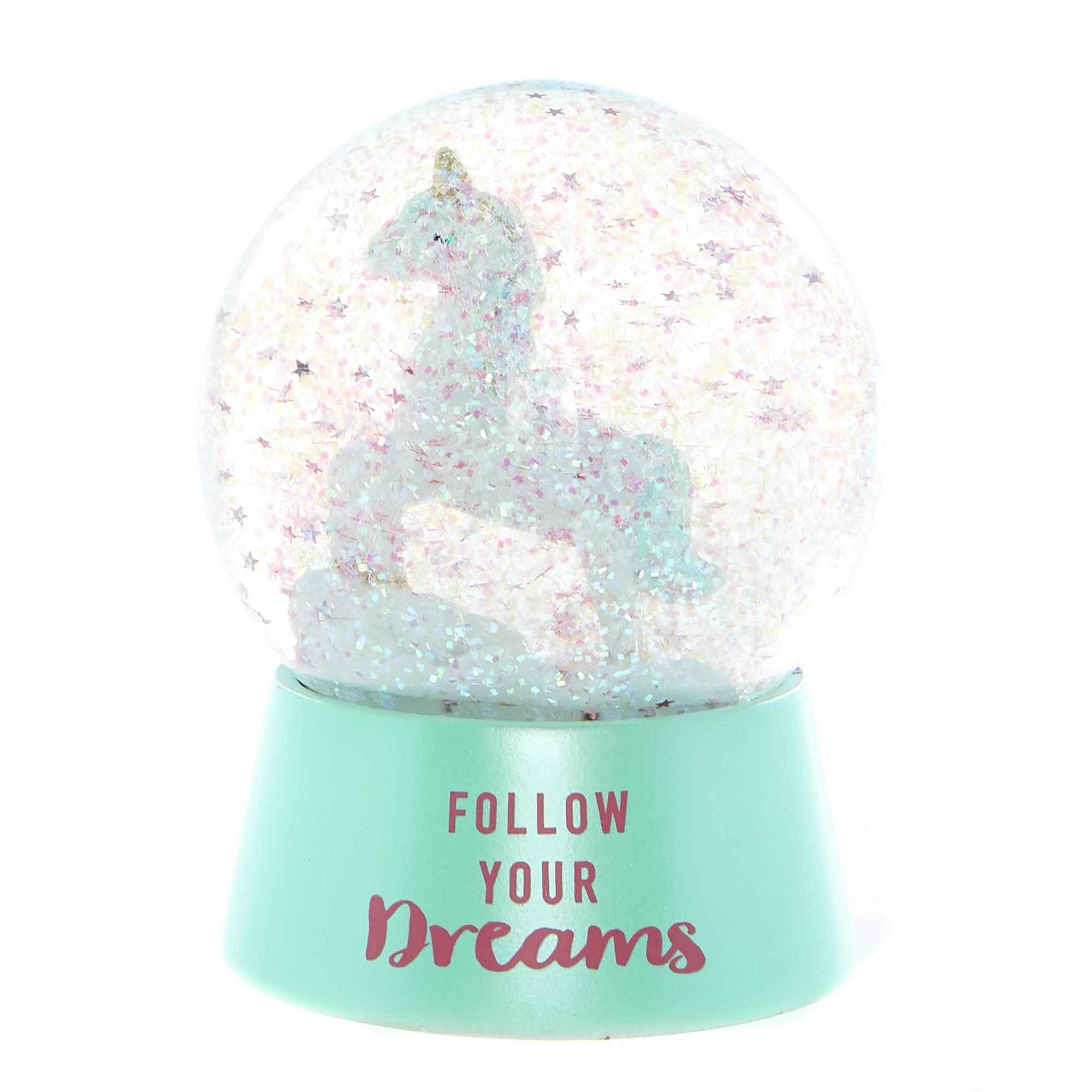 Happy & Bright Unicorn Glitter Globe 