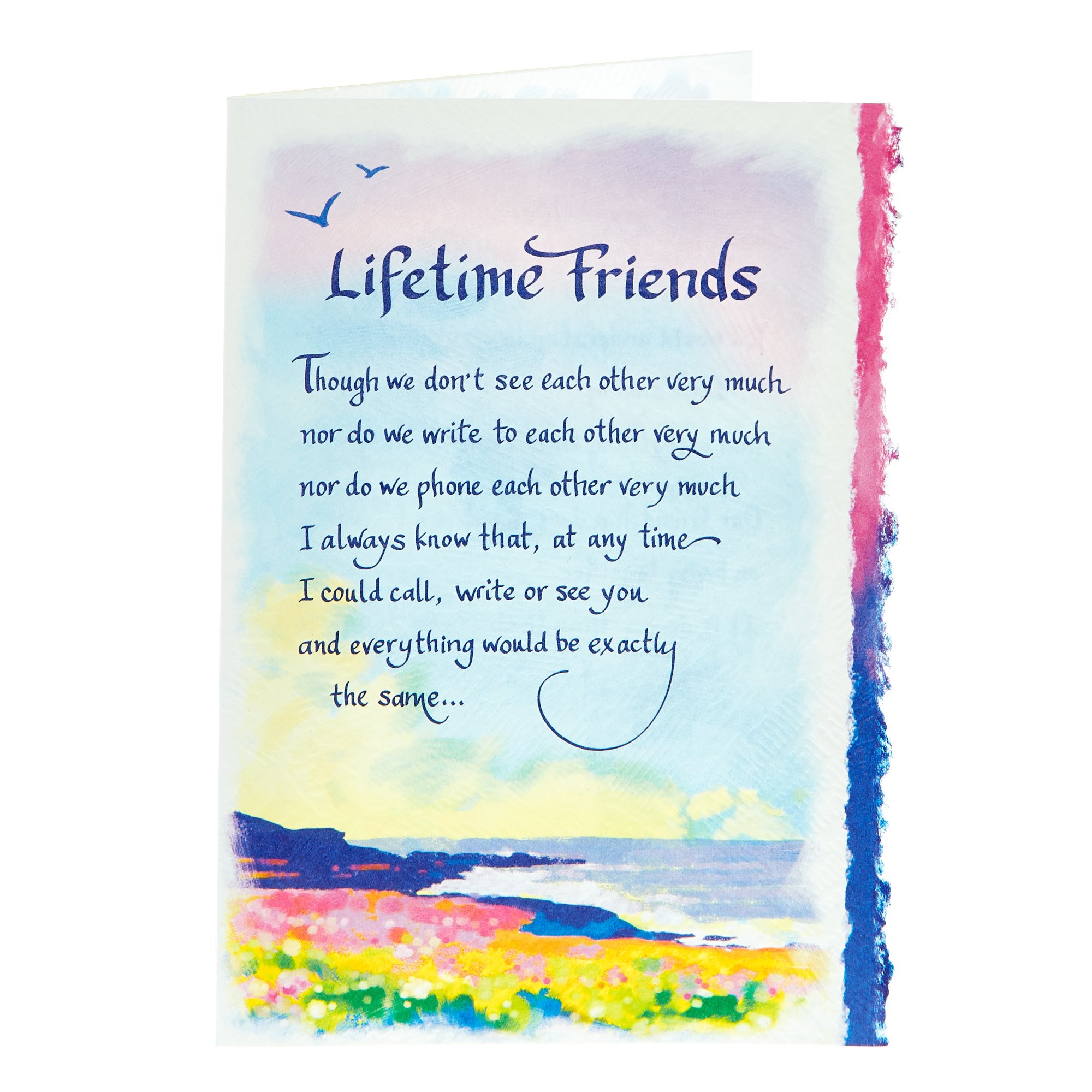 Blue Mountain Arts Card - Lifetime Friends 