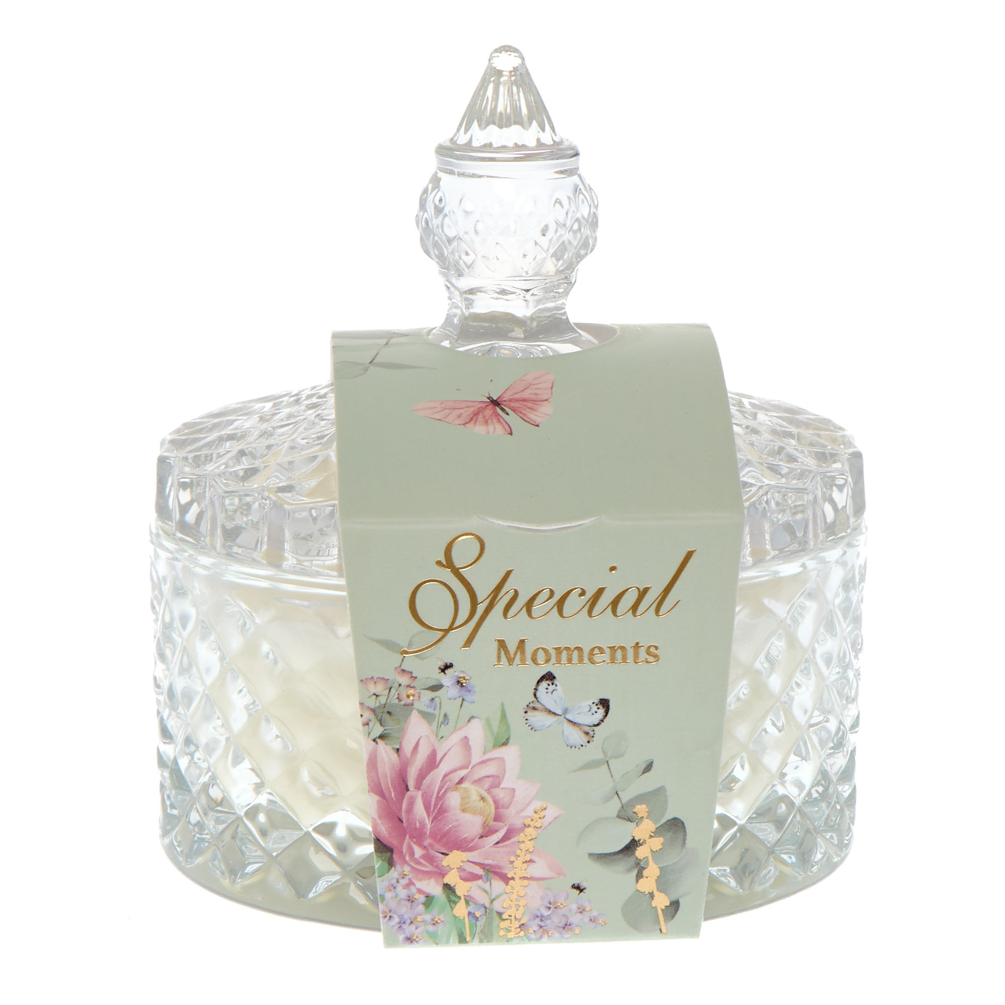 Special Moments Vintage Glass Candle