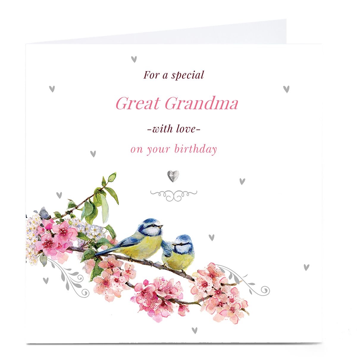 Personalised Birthday Card - Great Grandma With Love 
