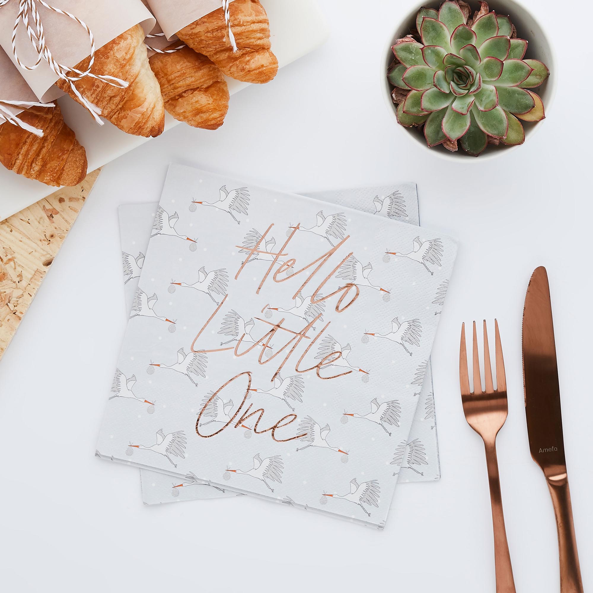 Hello Little One Paper Napkins - Pack of 16