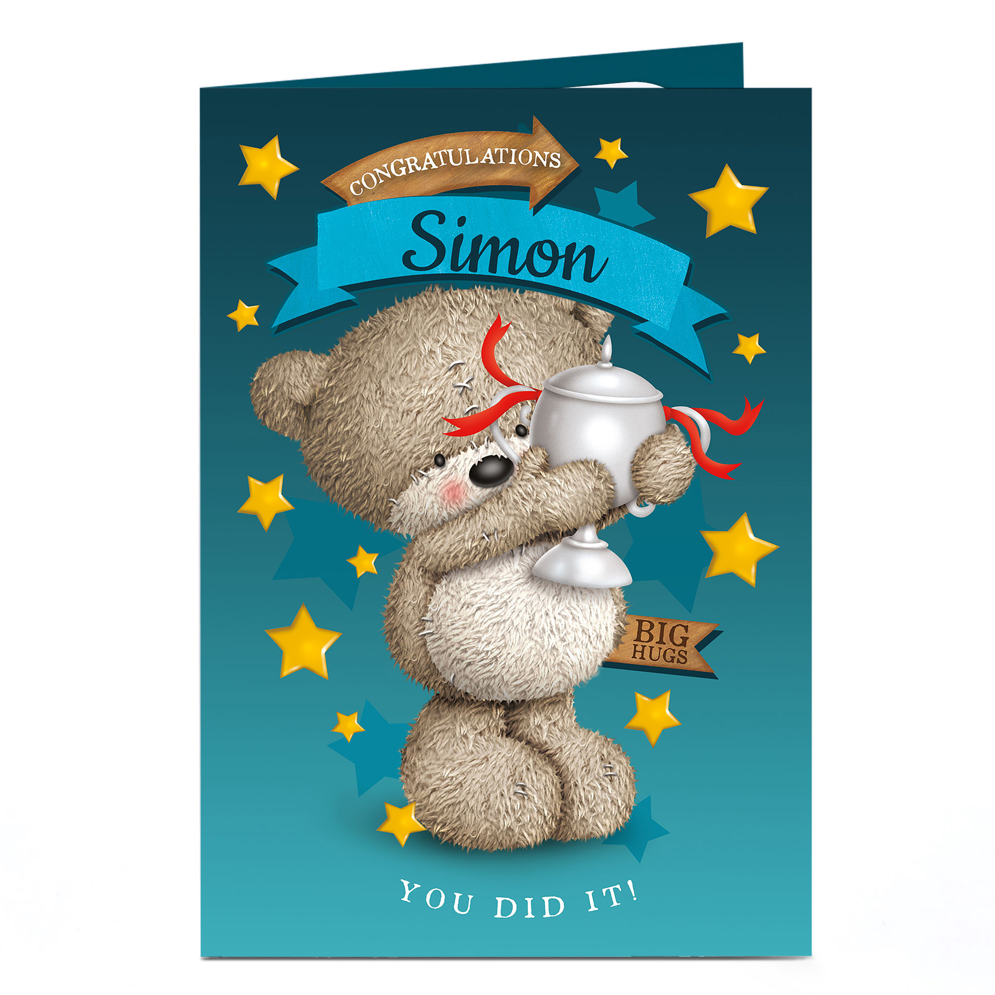 Buy Personalised Hugs Congratulations Card - Bear & Trophy for GBP 1.79 ...