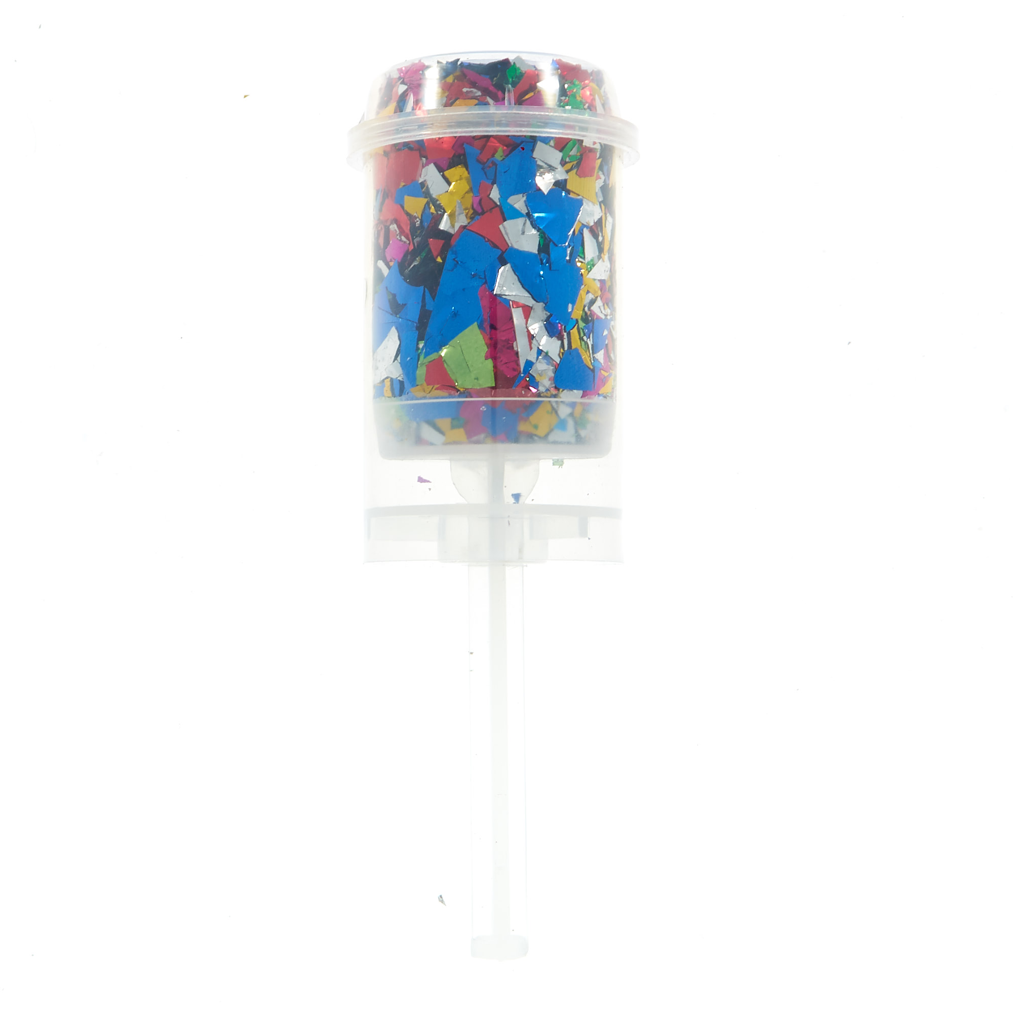 Foil Confetti Push Popper - Multicolored