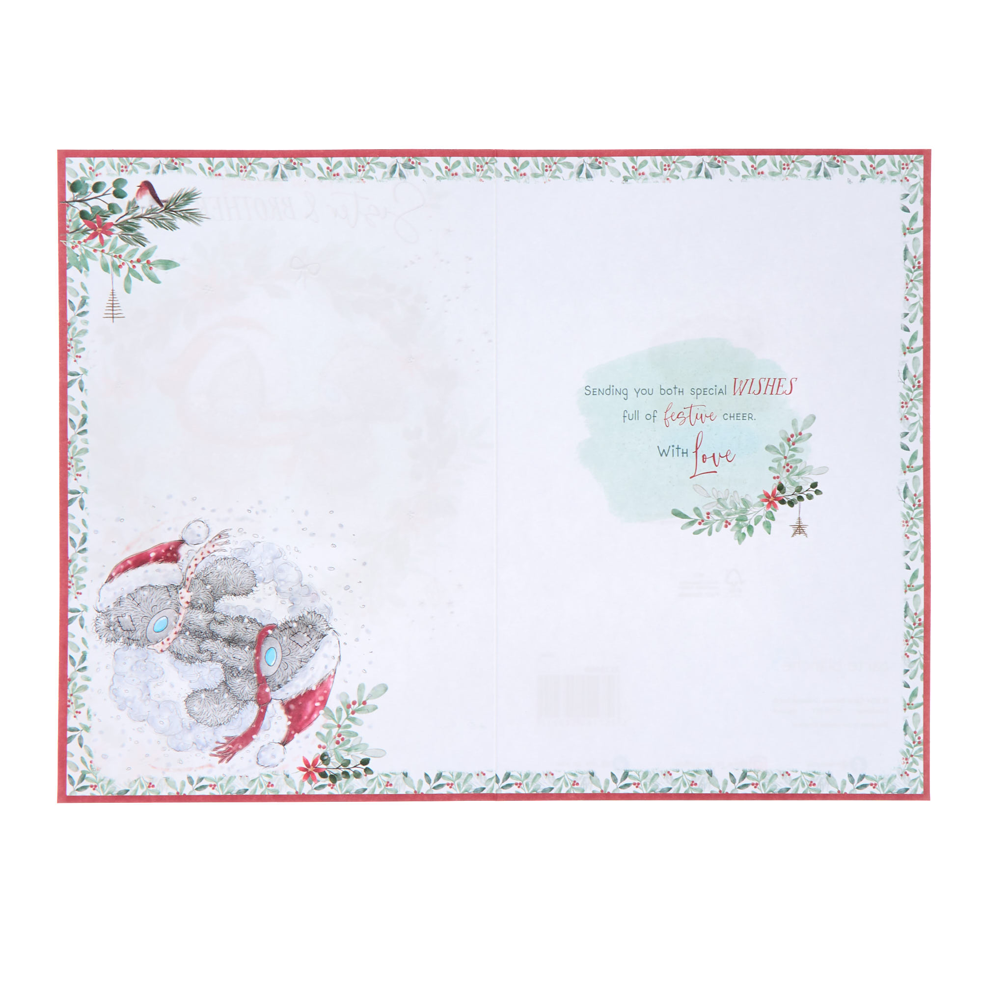 Buy Me To You Tatty Teddy Sister & Brother In Law Christmas Card for
