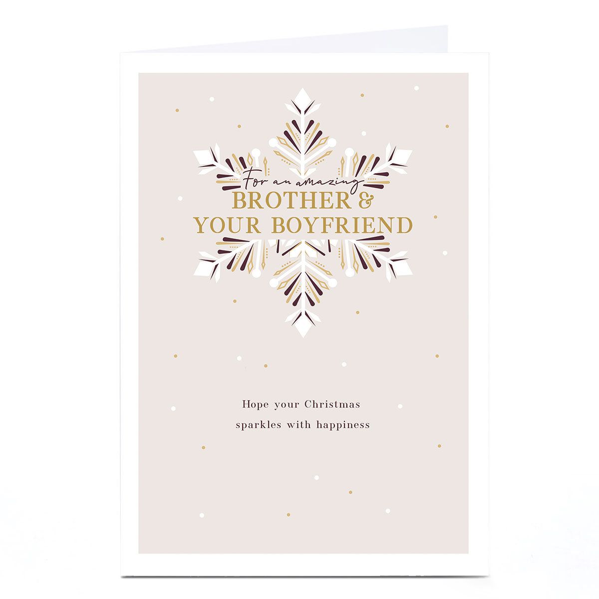 Christmas Card - An Amazing Brother & Your Boyfriend