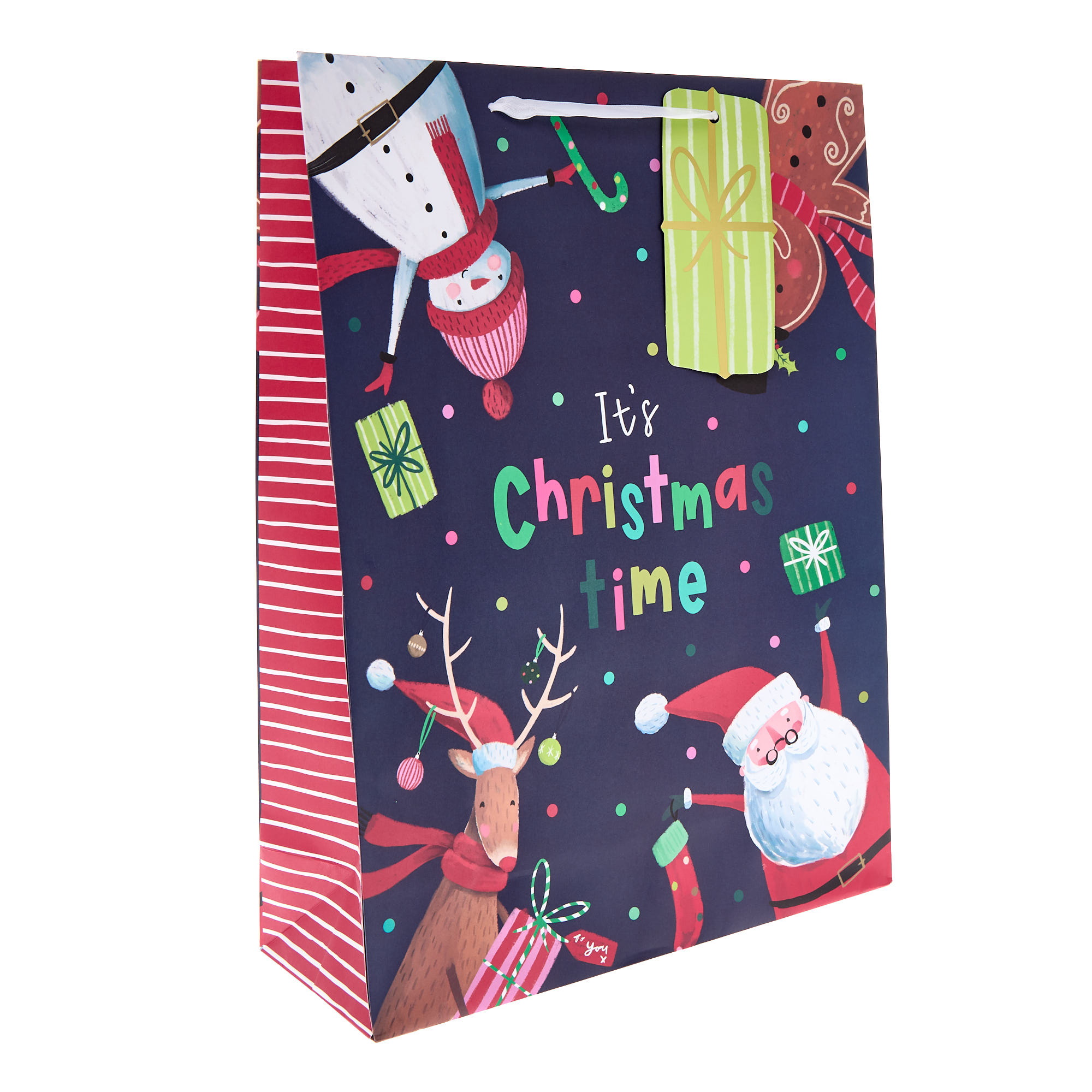 Festive Characters Extra Large Portrait Christmas Gift Bag