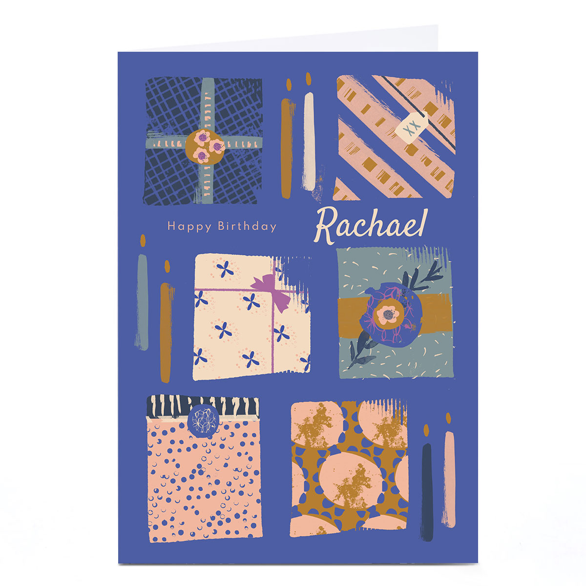 Personalised Rebecca Prinn Birthday Card - Presents