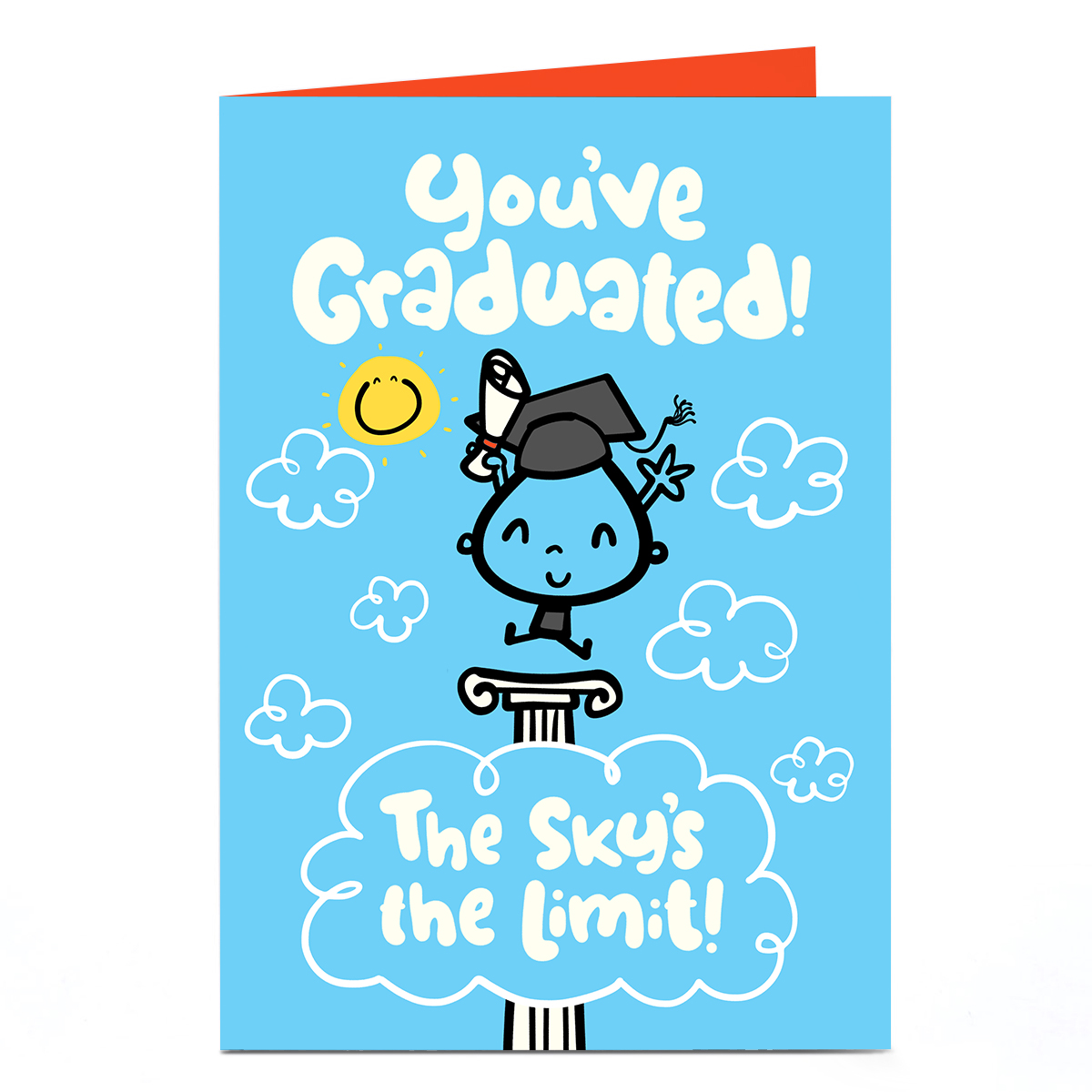 Personalised Fruitloops Graduation Card - The Sky's the Limit
