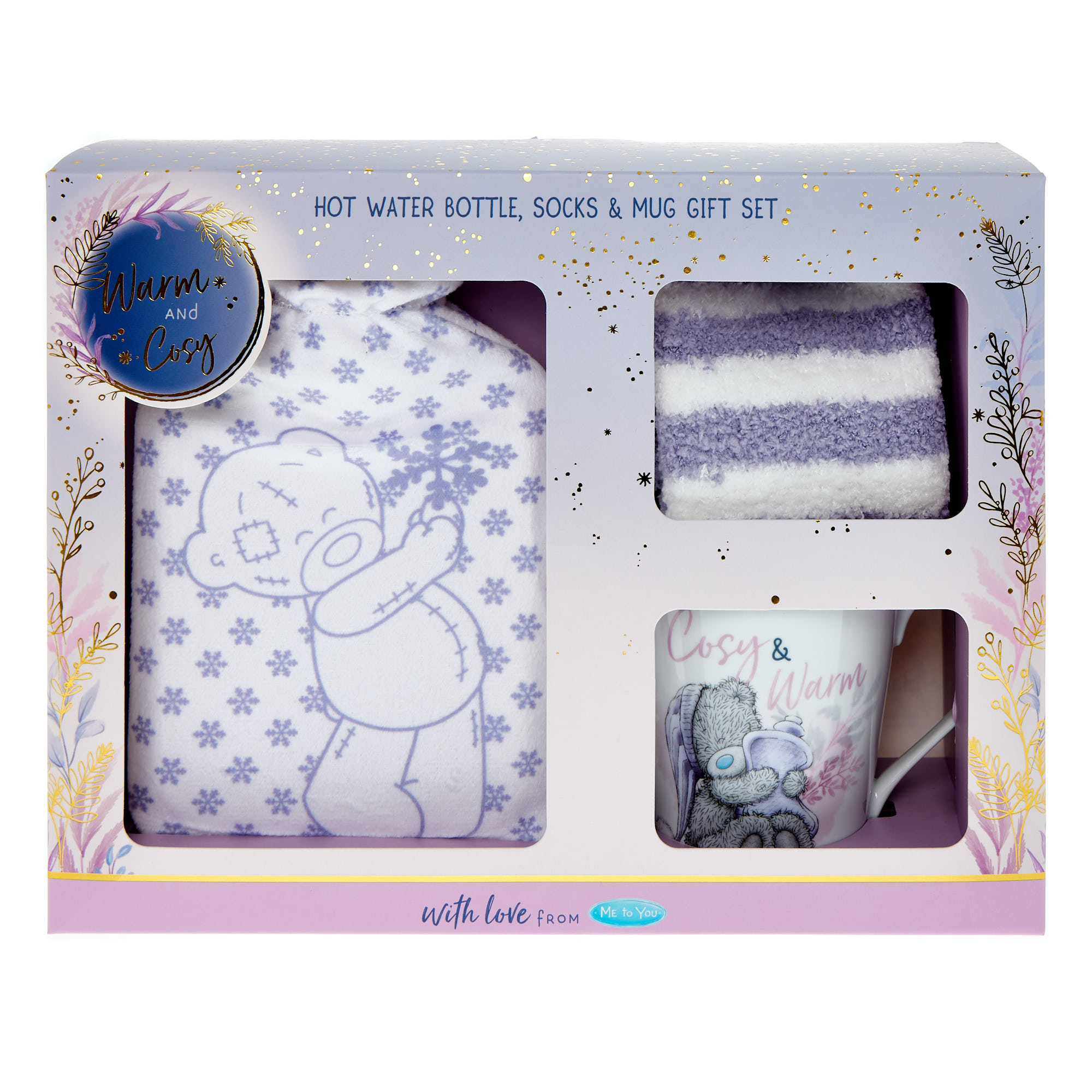 Corona Di Natale Me To You Tatty Teddy – Ufficiale – Con Orsetto E Fiocco Dorato – Decorazione Natalizia