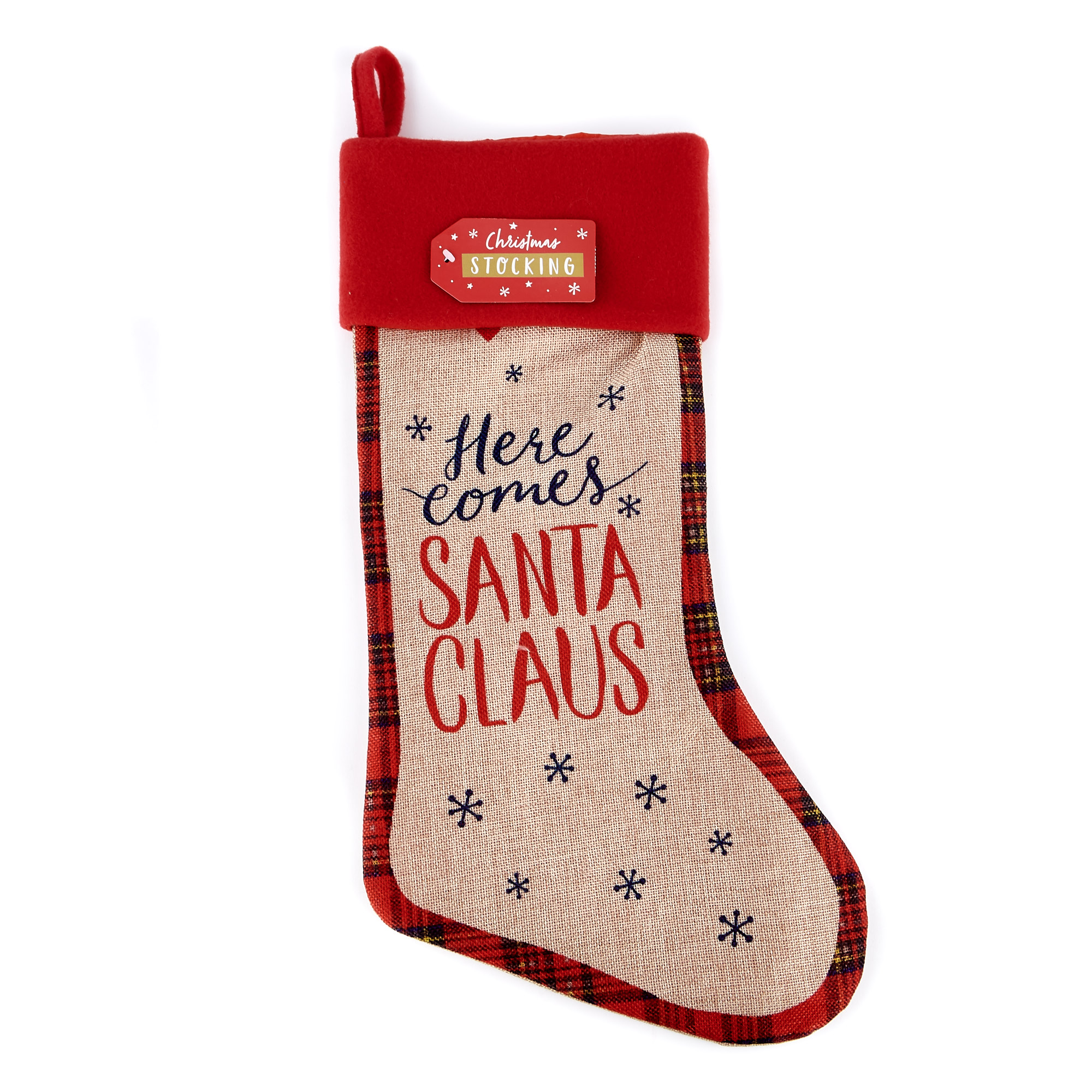 Christmas Stocking - Here Comes Santa Claus