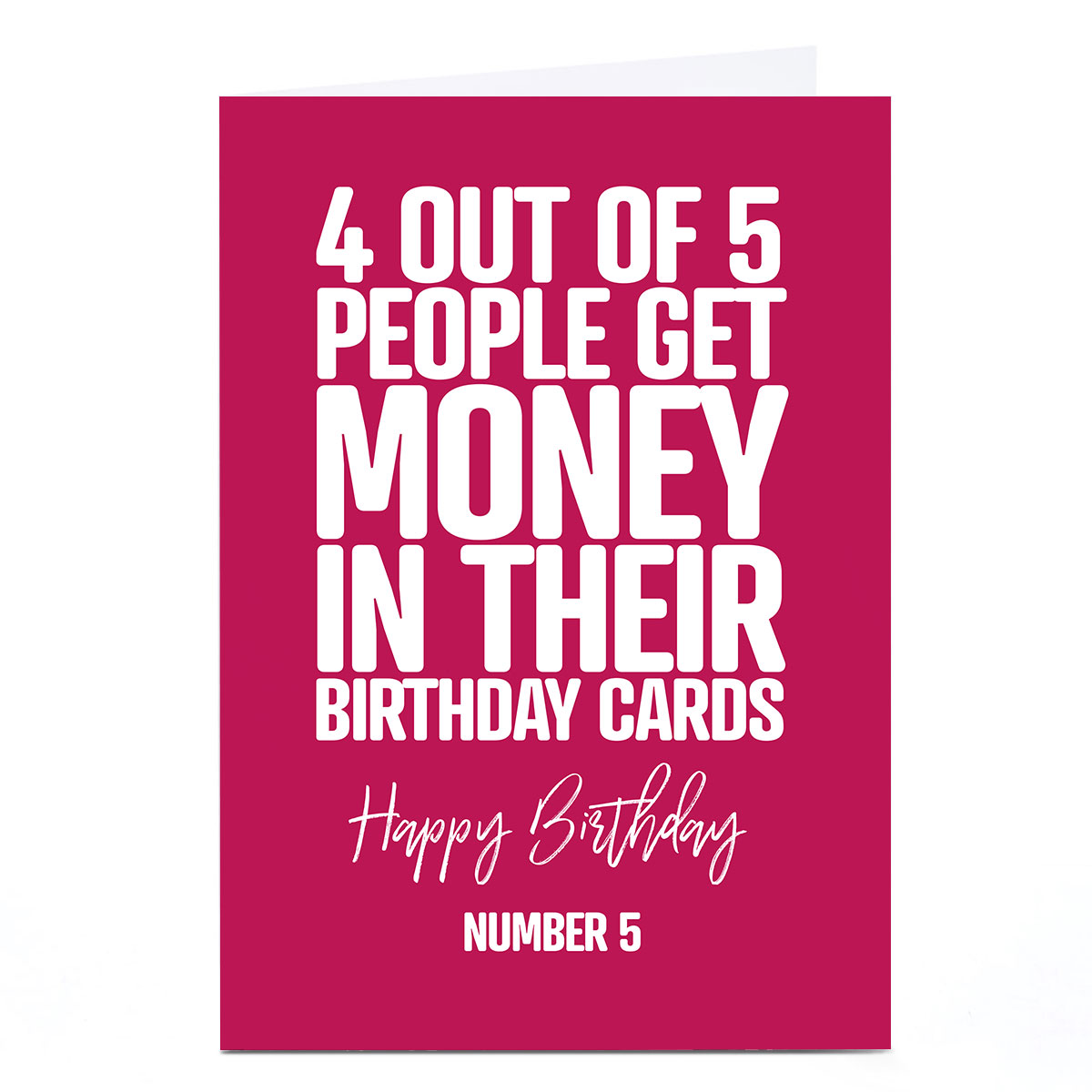 Personalised Punk Birthday Card - 4 Out Of 5
