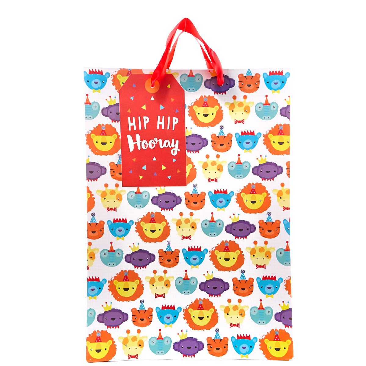 Extra Large Portrait Party Animals Gift Bag