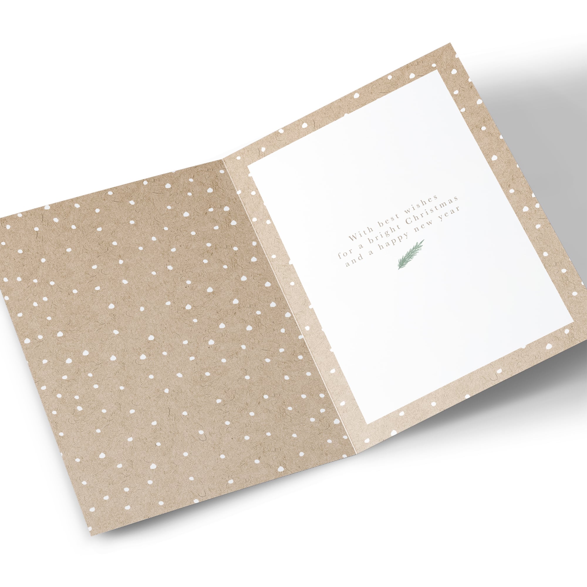 Christmas Card - Bright Christmas Tree, Godparents