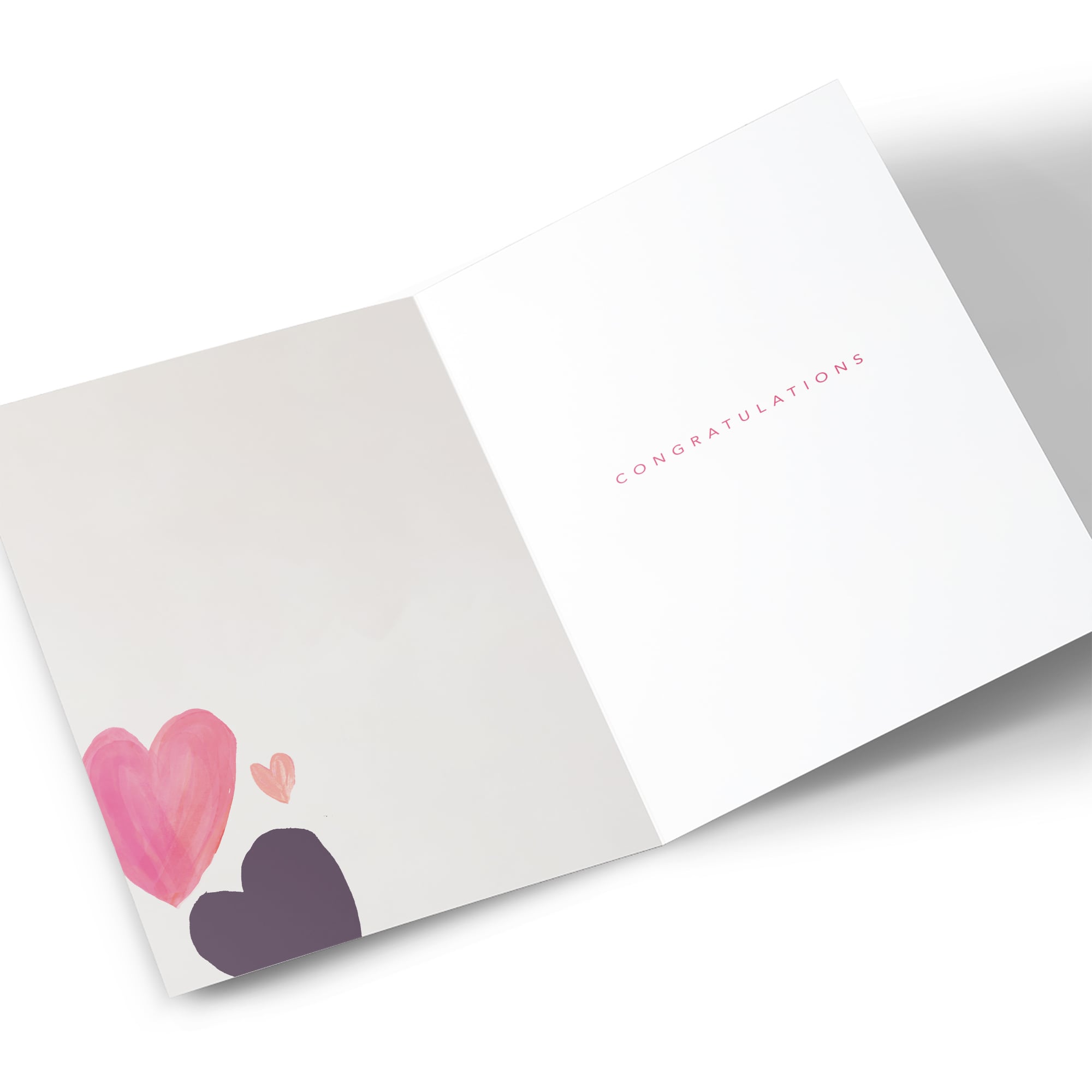 Photo Wedding Card - Hearts and Flowers, Daughter & Son in Law