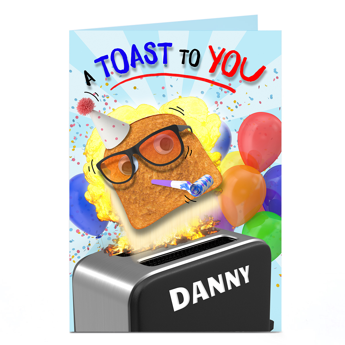 Personalised Card - Eday Toast To You