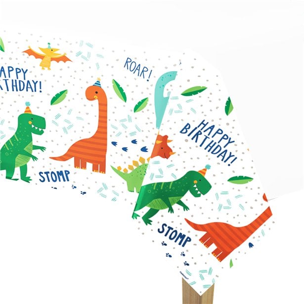 Dino-Mite Birthday Party Tableware & Decorations Bundle - 16 Guests