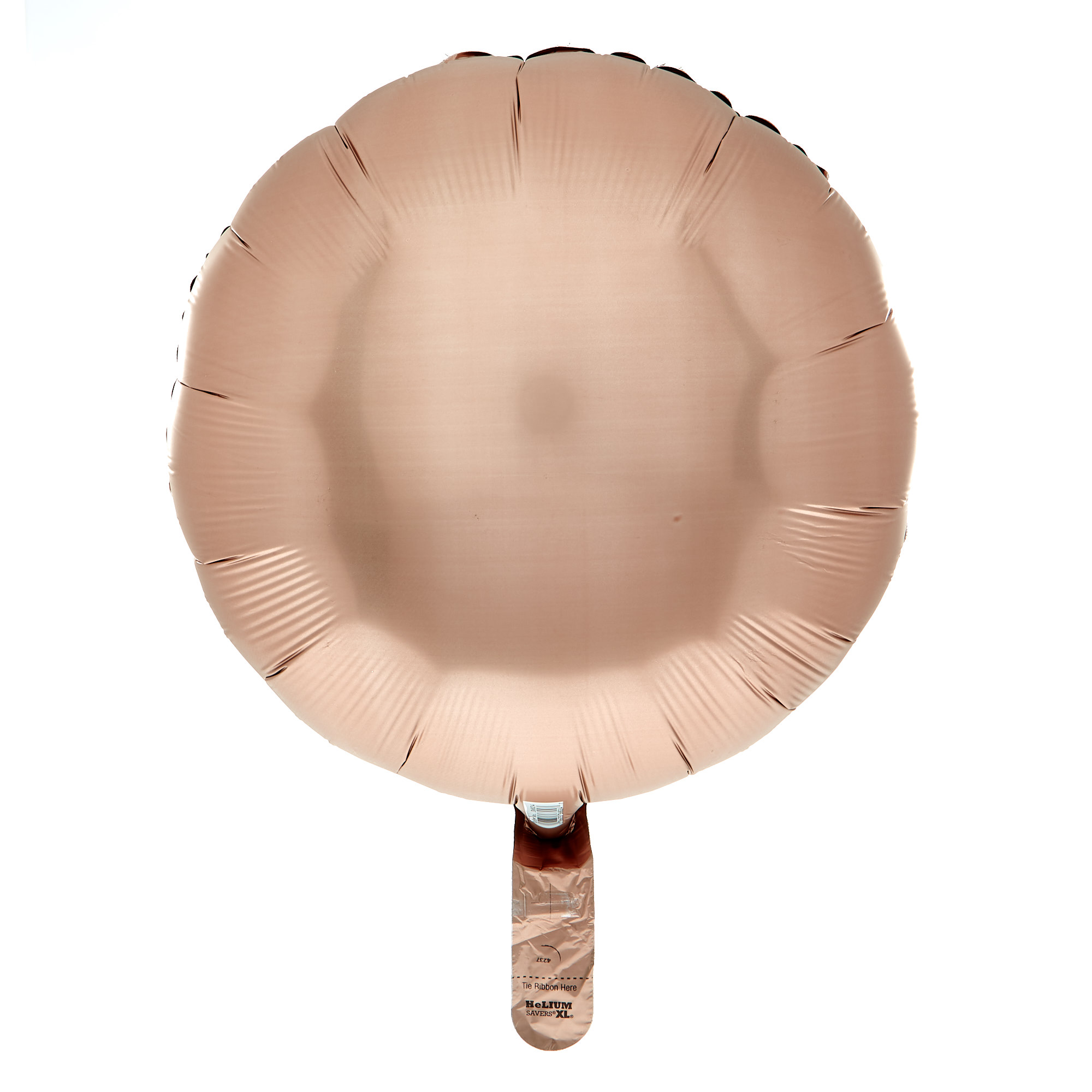 Rose Gold Satin Round Foil Helium Balloon - 18 Inches