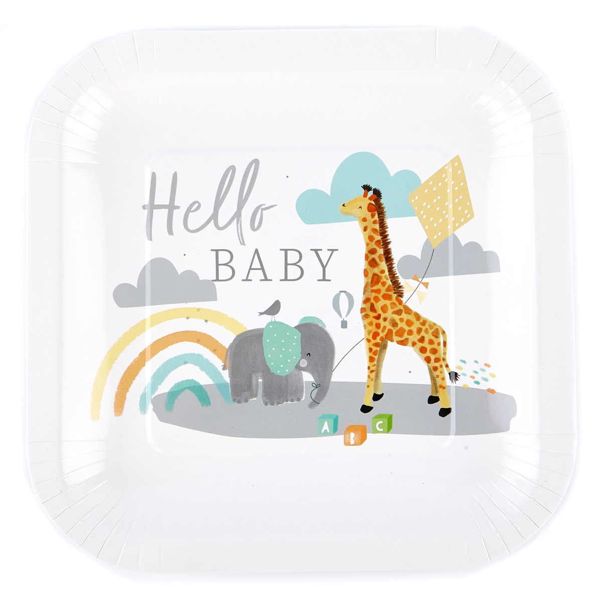Hello Baby Party Tableware & Decoration Bundle - 16 Guests