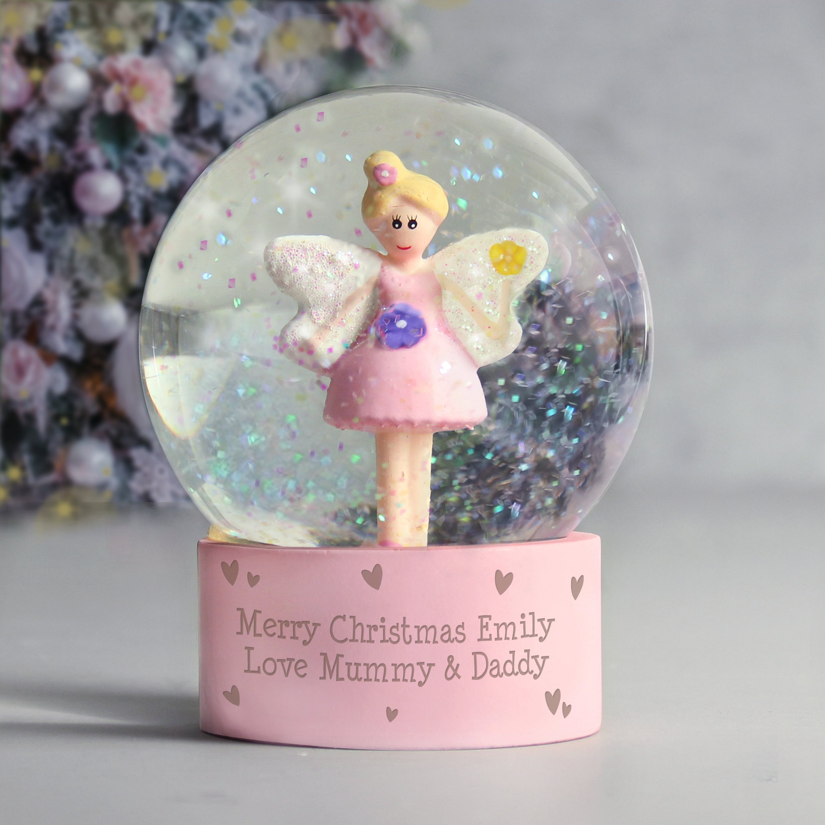 Personalised Fairy Glitter Snow Globe