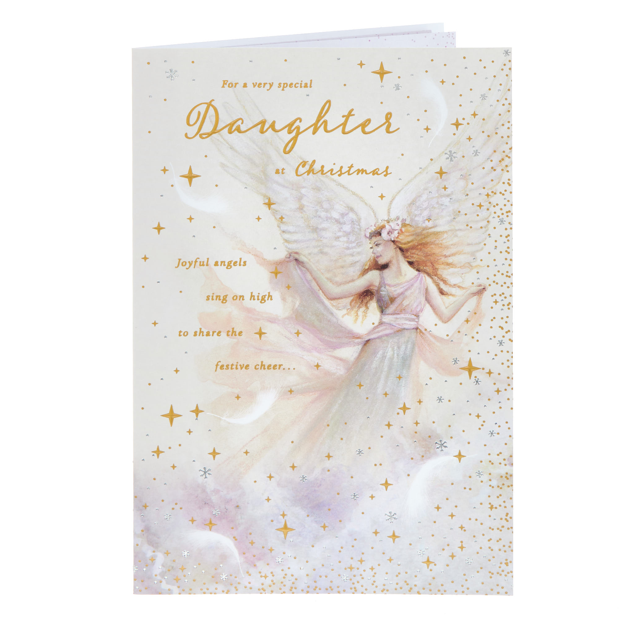 Daughter Traditional Fairy Christmas Card