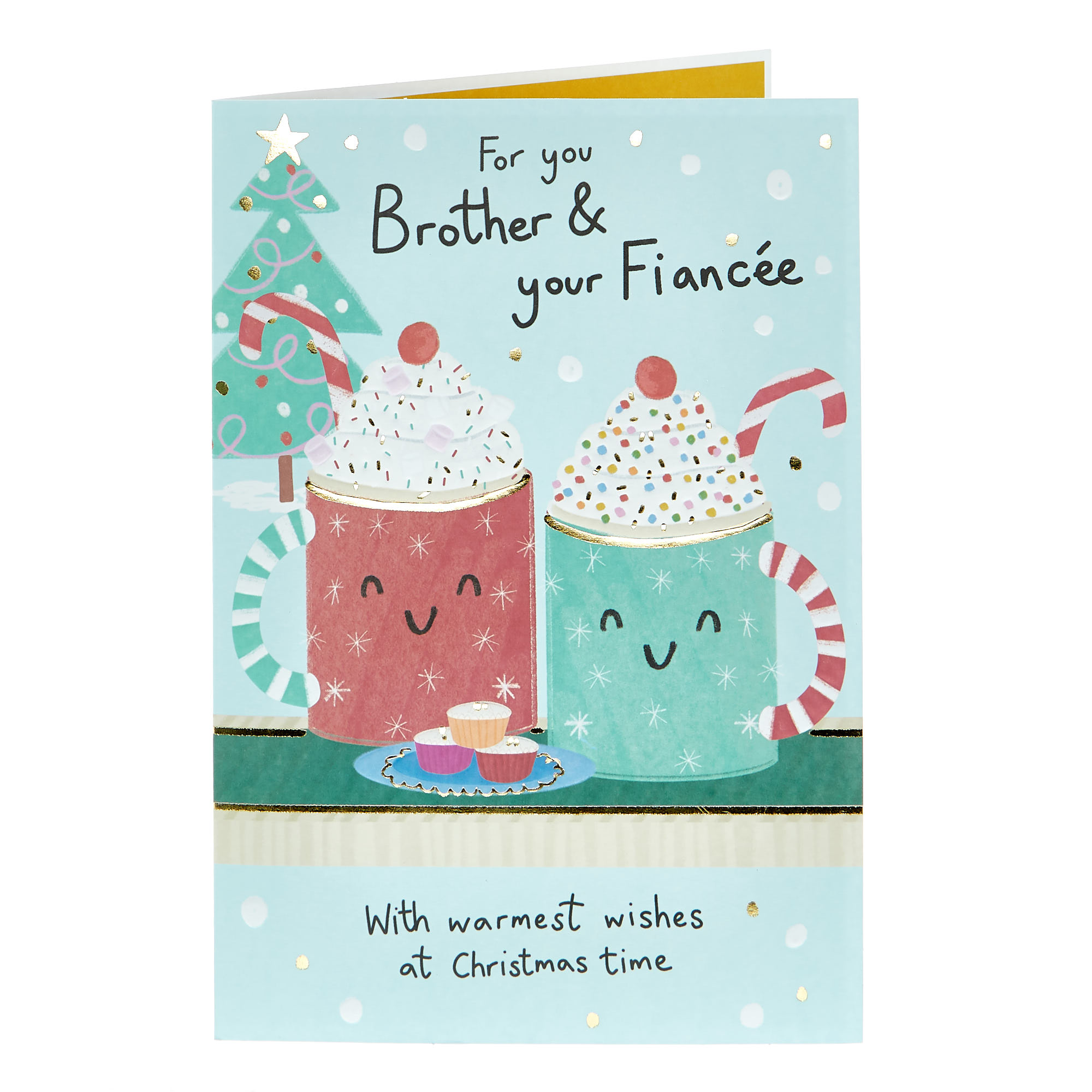 Christmas Card - Brother & FiancÃ©e Mugs