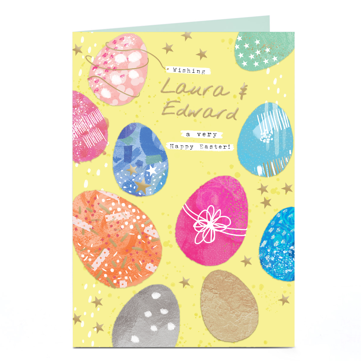 Personalised Easter Card - Wishing