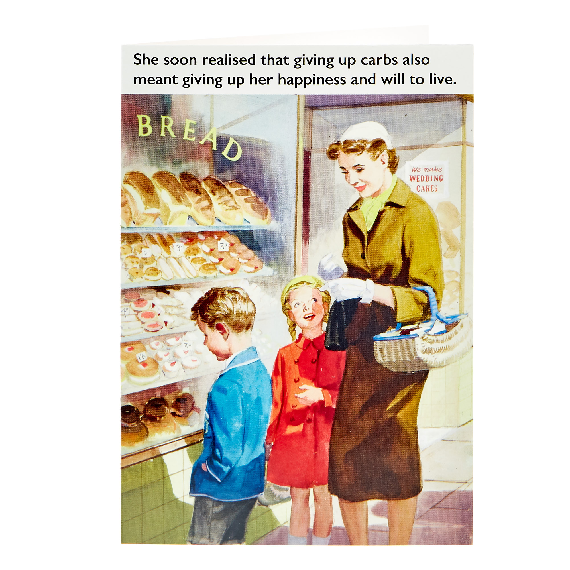 Ladybird Books Card - Giving Up Carbs