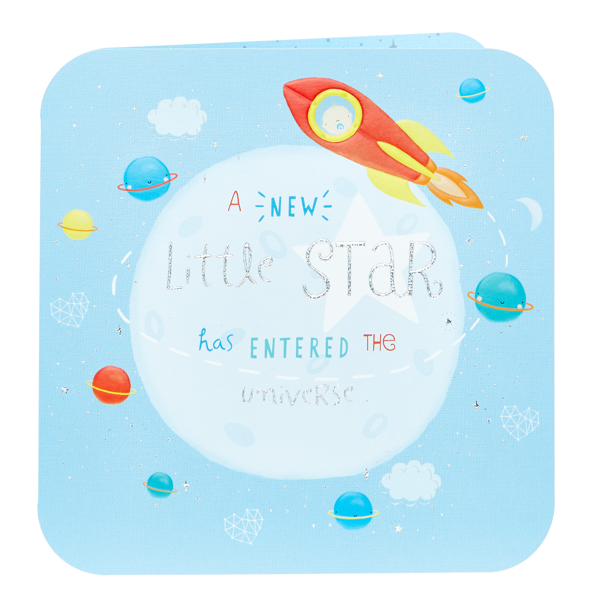 Platinum Collection New Baby Card - Little Star