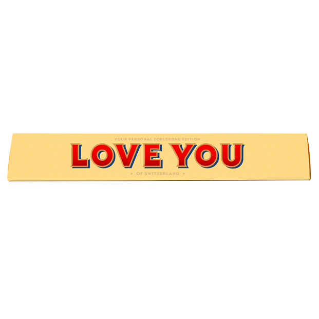 100g Toblerone - Love You
