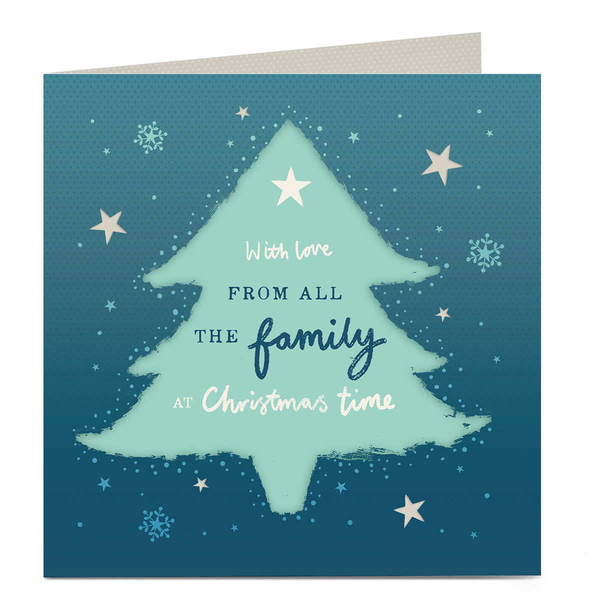 Personalised Christmas Card - From The Family Xmas Tree 