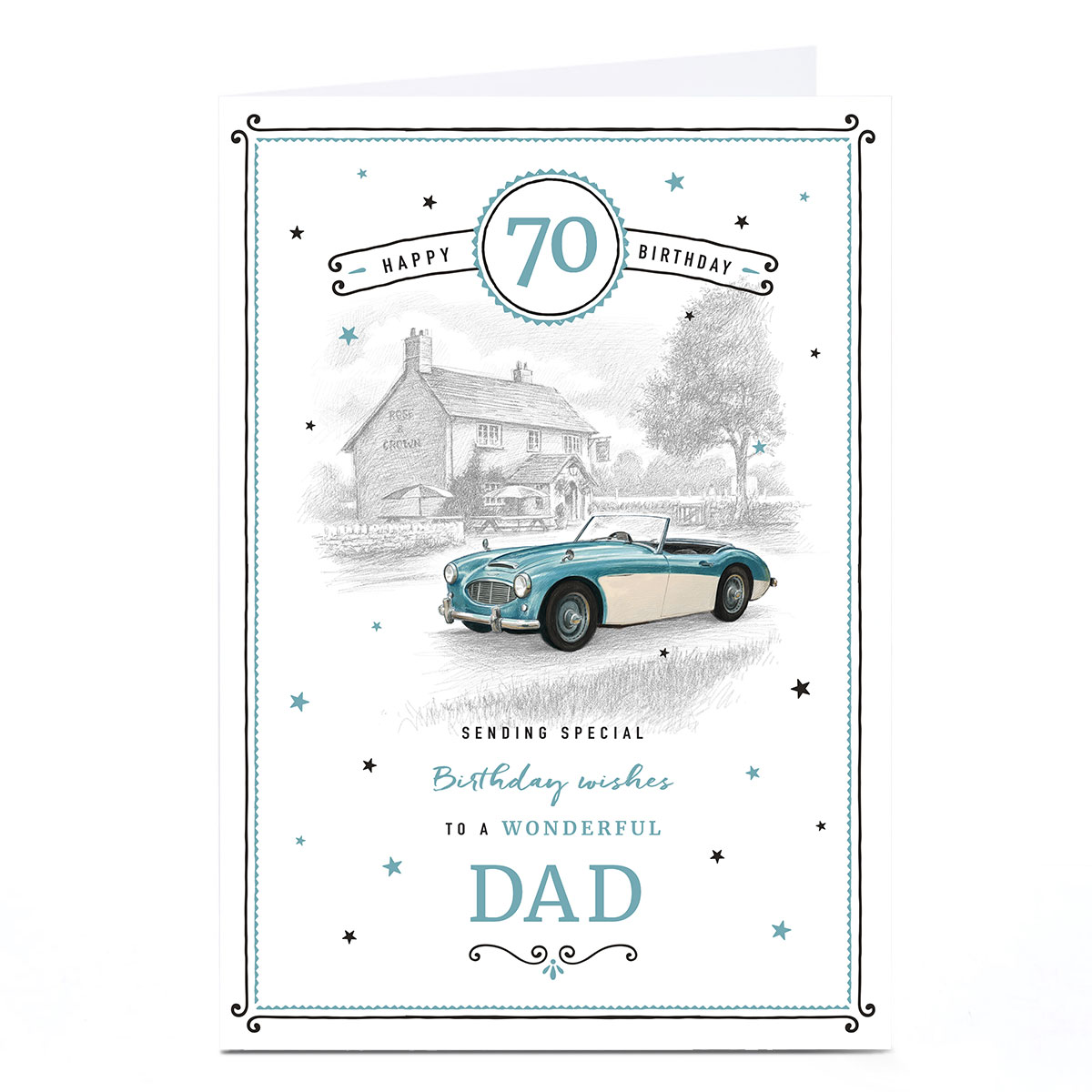 Personalised Birthday Card - Classic Car