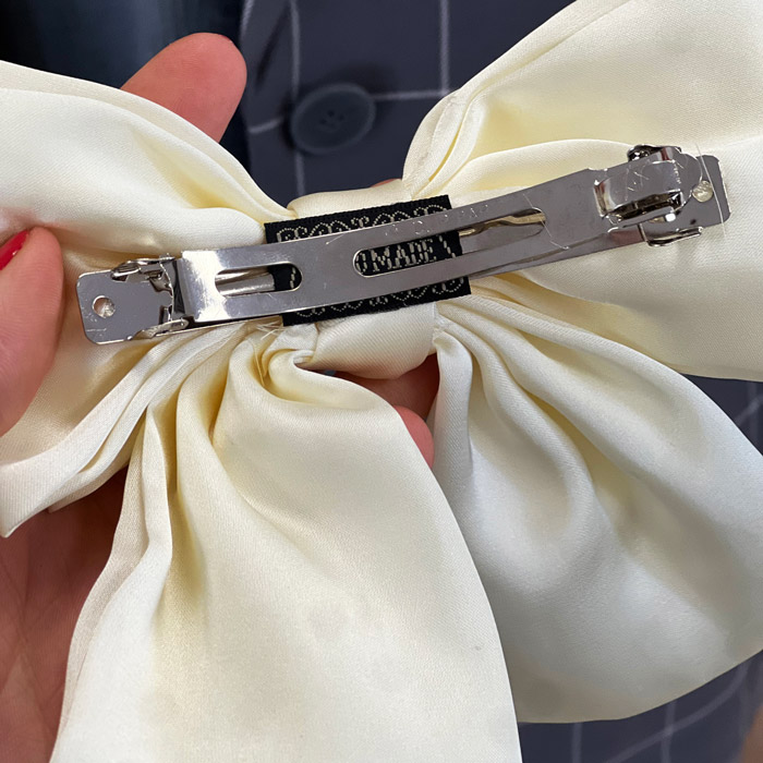 Personalised Bride To Be Silk Bow Clip