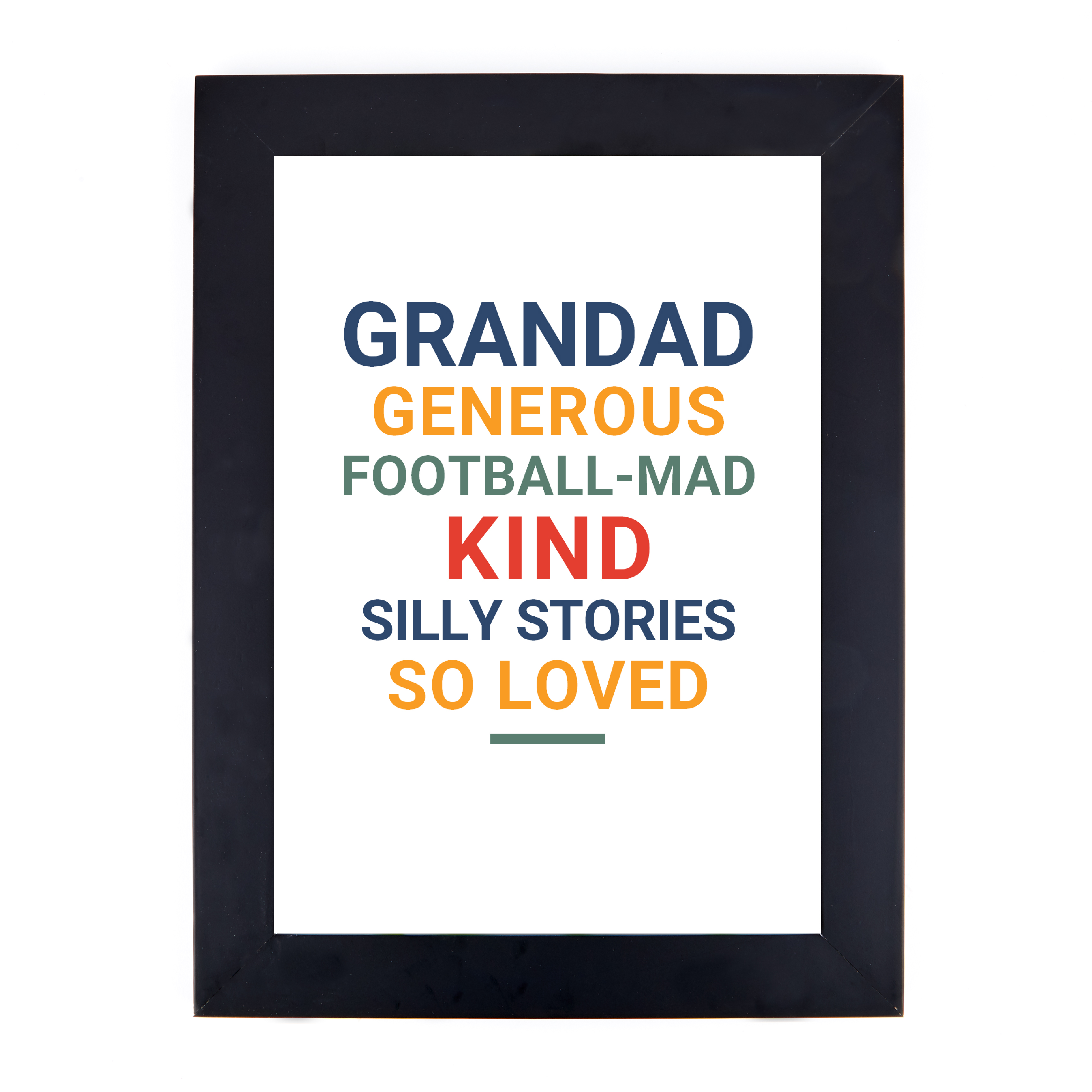 Personalised Print -  Bright Text, Any Message