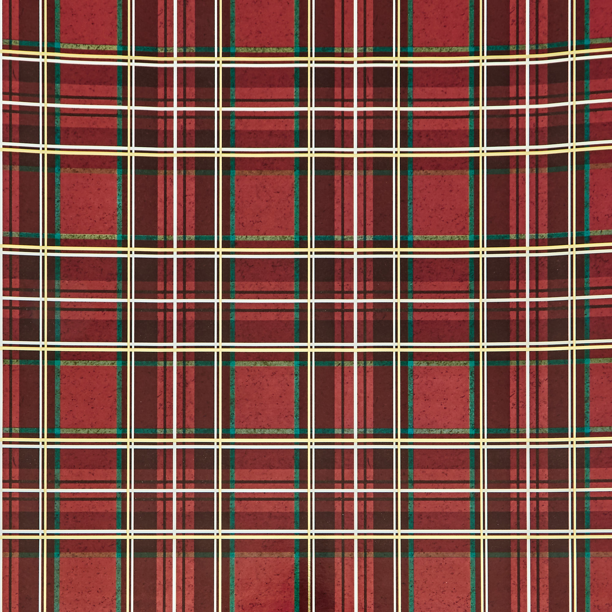 Tartan Type Wrapping Paper - 3 Rolls