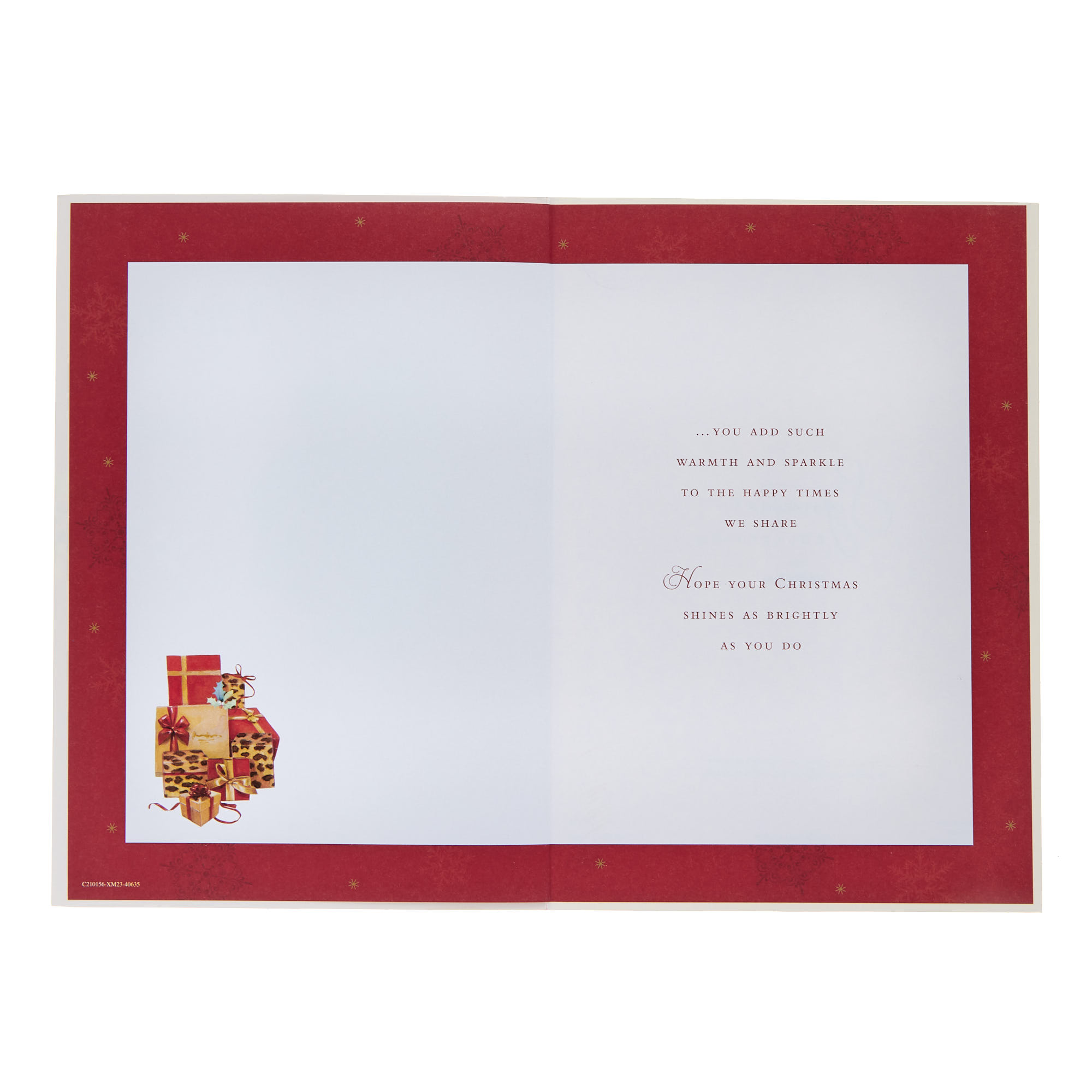 Special Friends Gifts & Holly Christmas Card